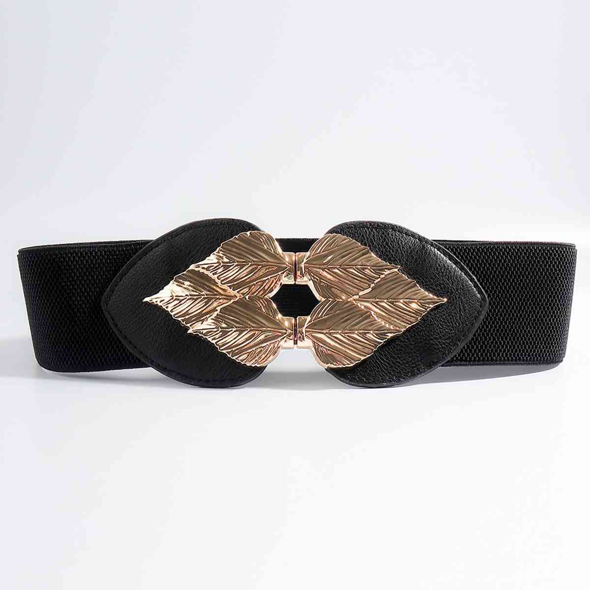 Alloy Leaf Buckle Elastic Belt | Sugarz Chique Boutique