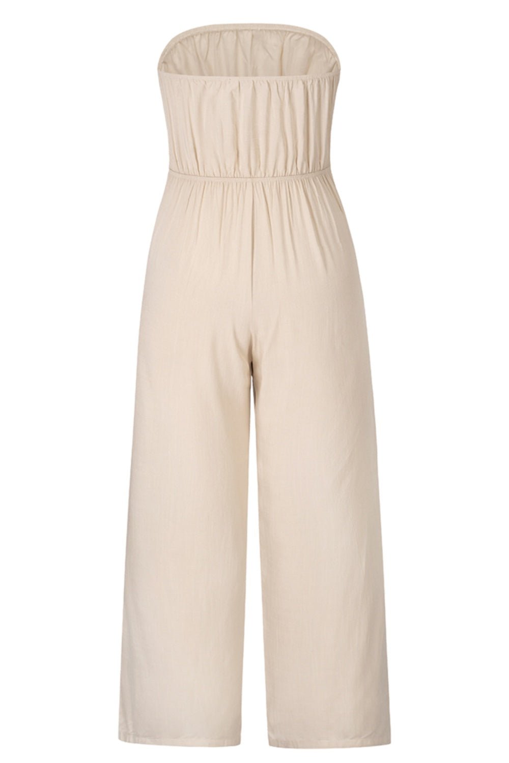 Tied Cutout Tube Wide Leg Jumpsuit | Sugarz Chique Boutique