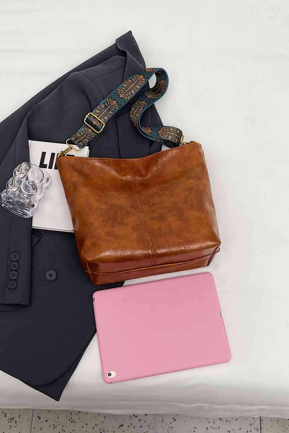 Adored PU Leather Shoulder Bag | Sugarz Chique Boutique