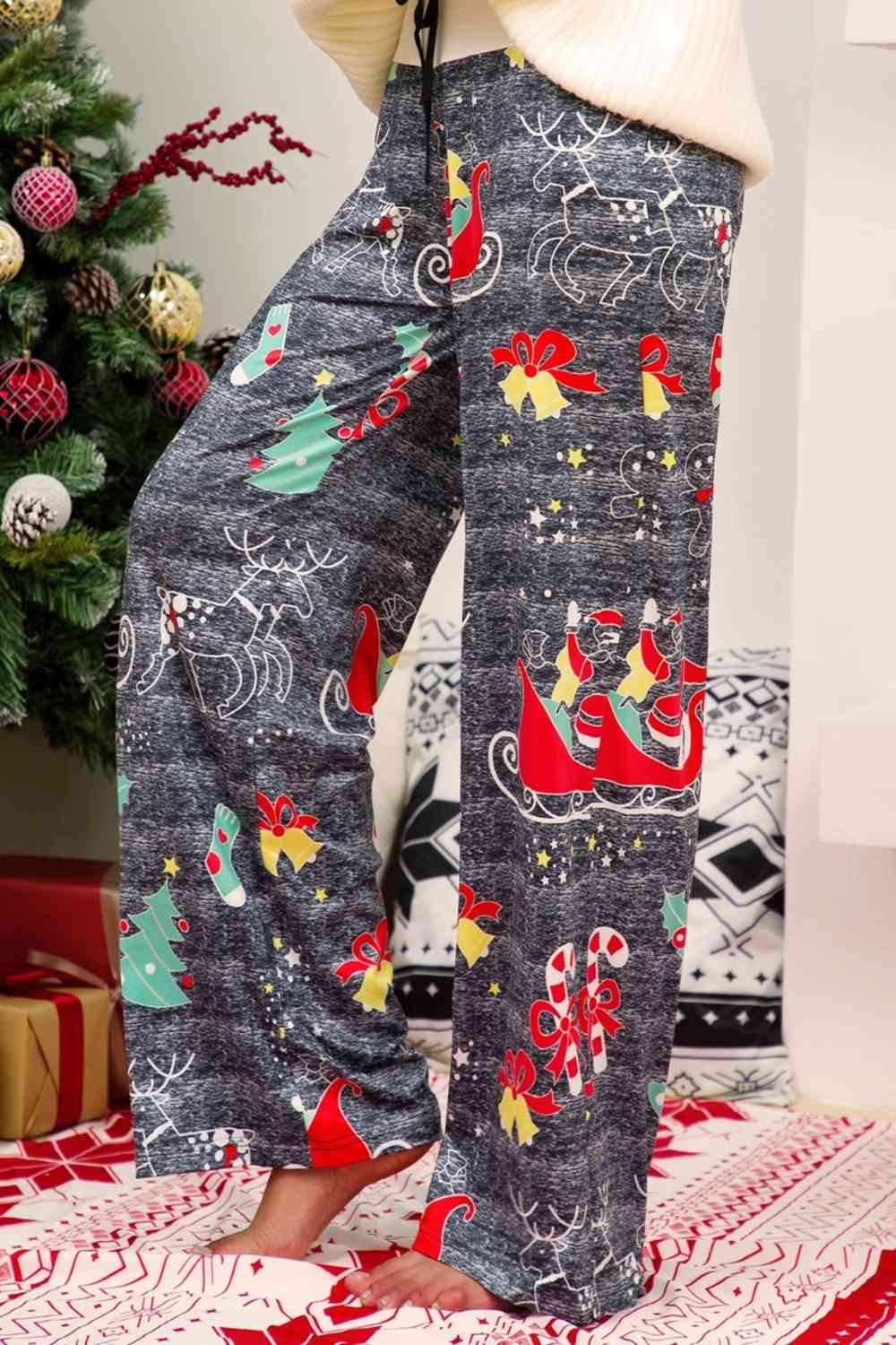 Christmas Straight Leg Pants | Sugarz Chique Boutique