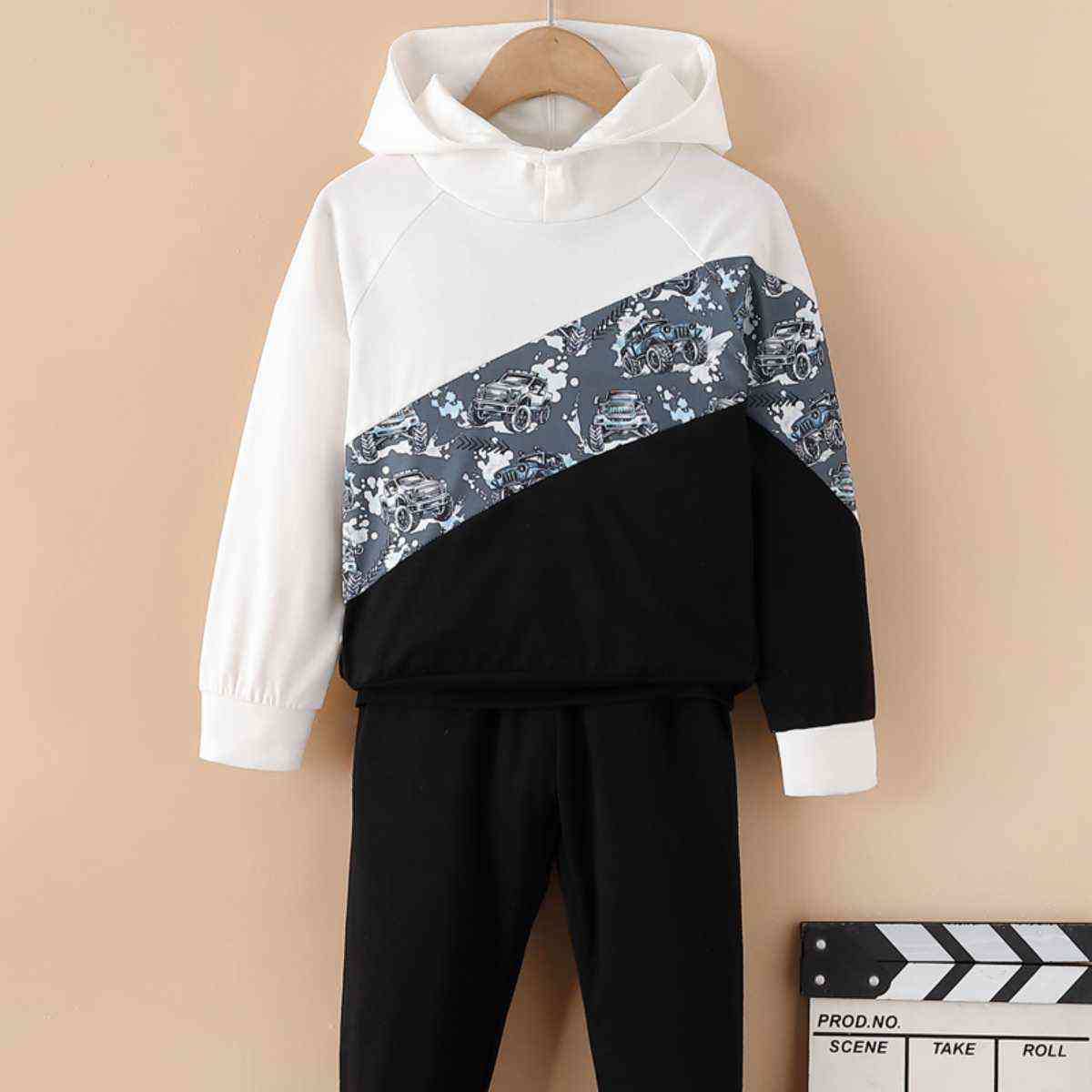 Color Block Hoodie and Pants Set | Sugarz Chique Boutique