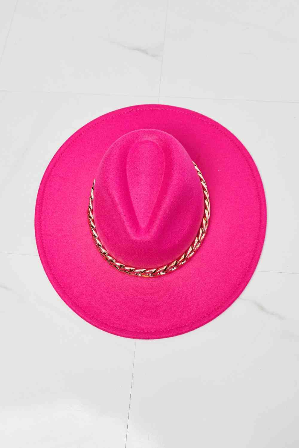 Fame Keep Your Promise Fedora Hat in Pink | Sugarz Chique Boutique