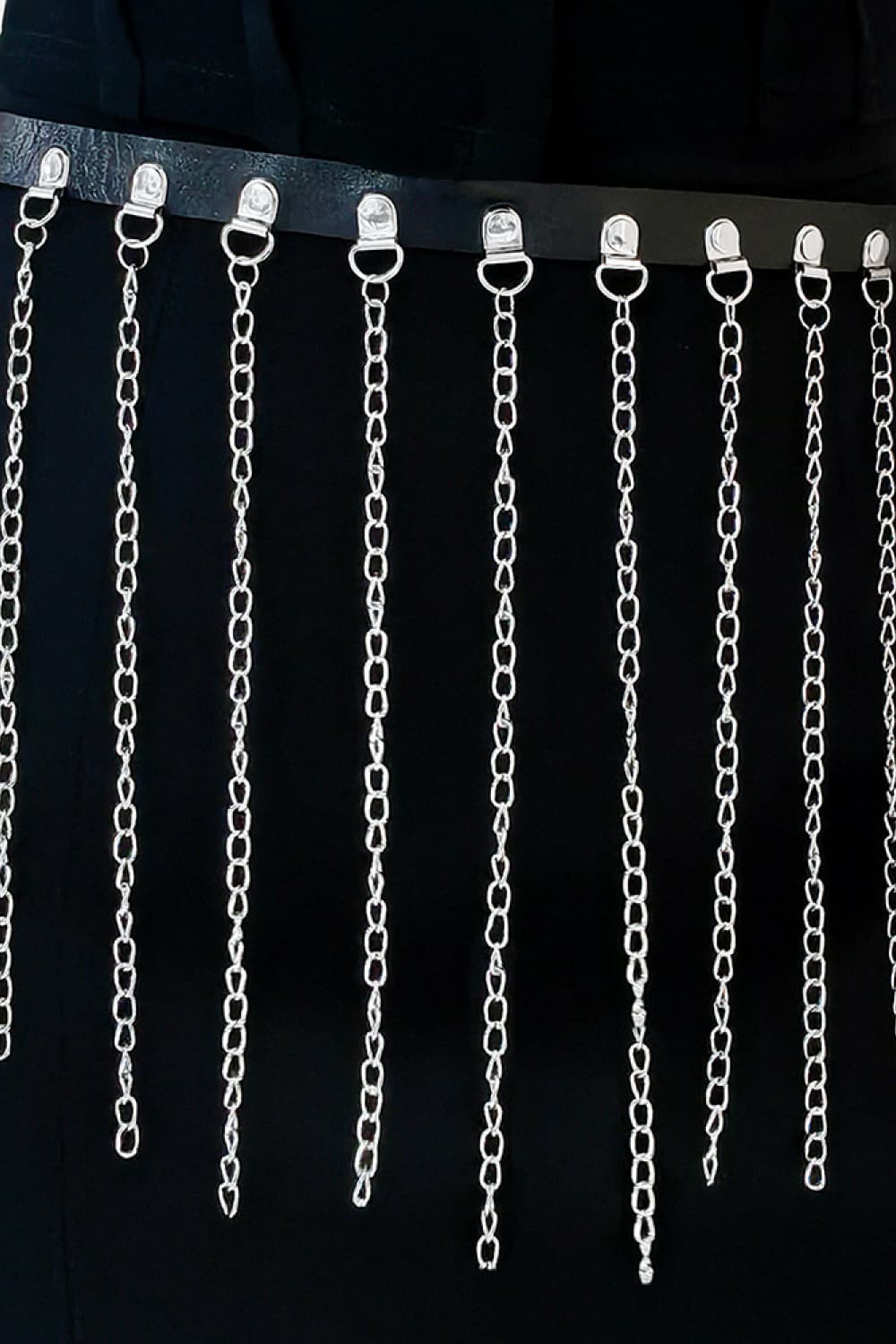 Fringed Chain PU Leather Belt | Sugarz Chique Boutique