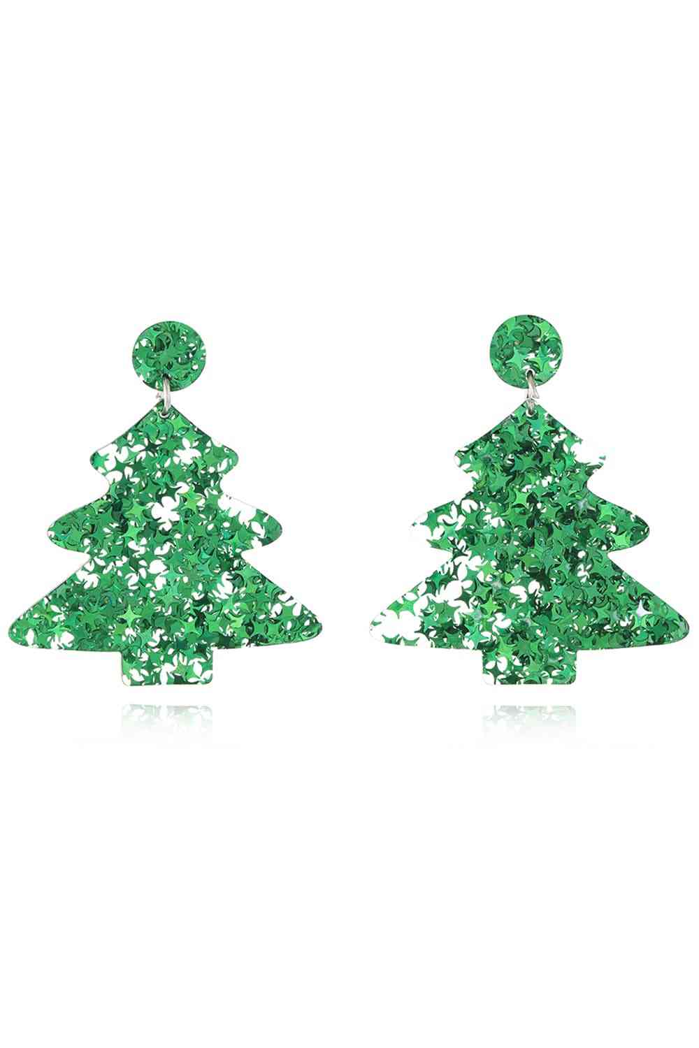 Christmas Tree Acrylic Earrings | Sugarz Chique Boutique