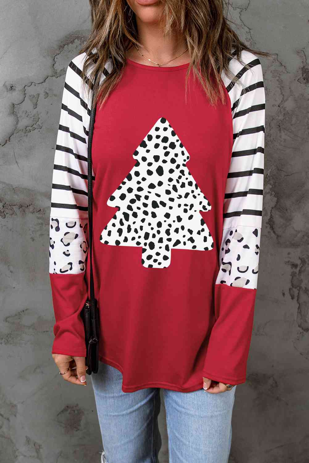 Christmas Tree Graphic Long Sleeve T-Shirt | Sugarz Chique Boutique