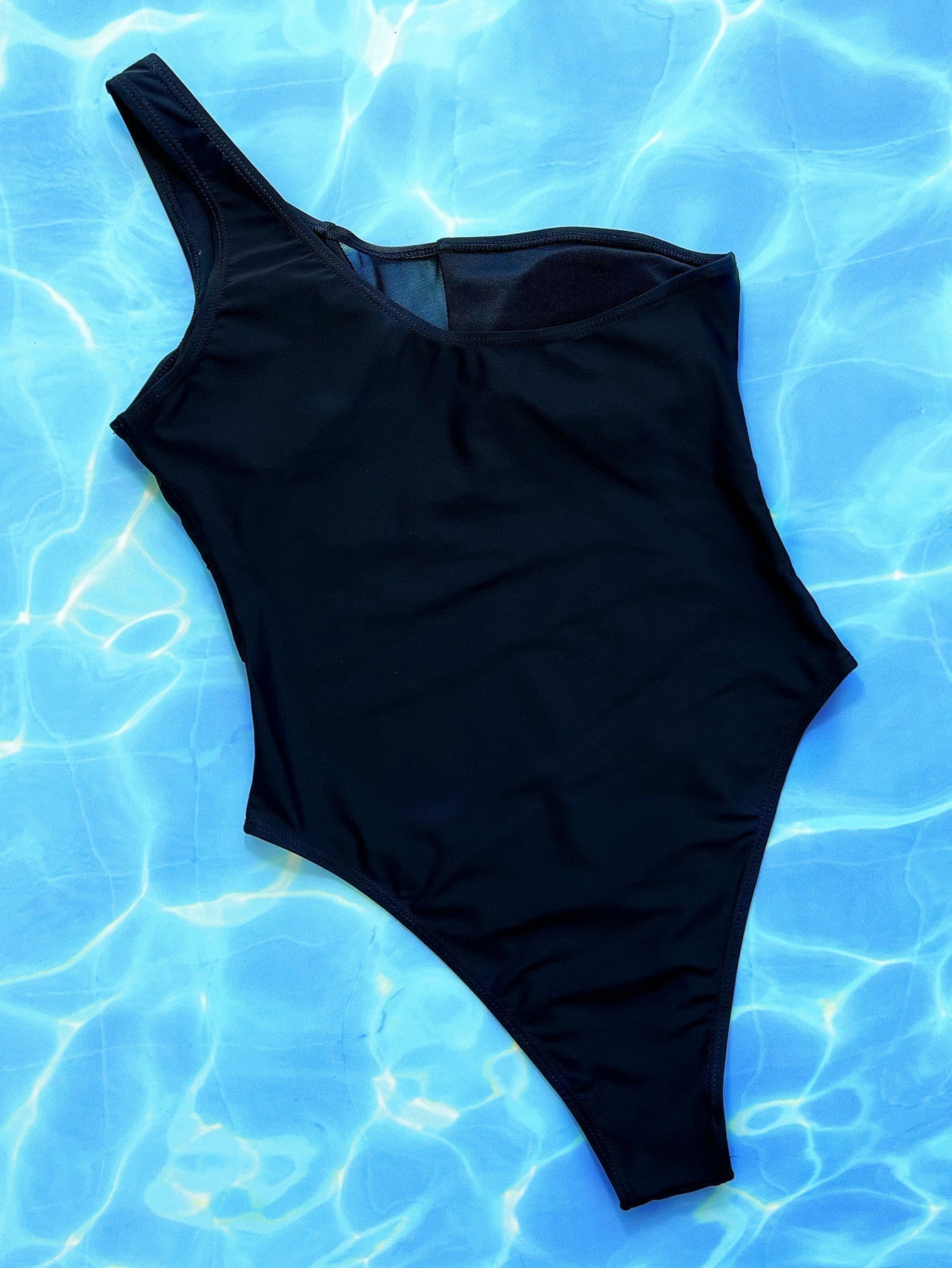 One-Shoulder Sleeveless One-Piece Swimsuit | Sugarz Chique Boutique