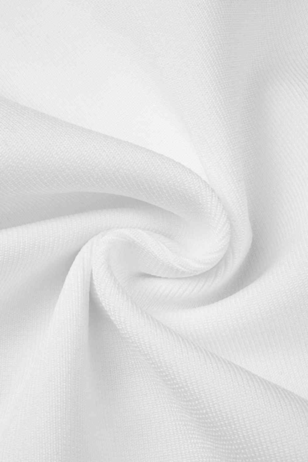 Rhinestone Tassel Hem Bodycon Dress | Sugarz Chique Boutique