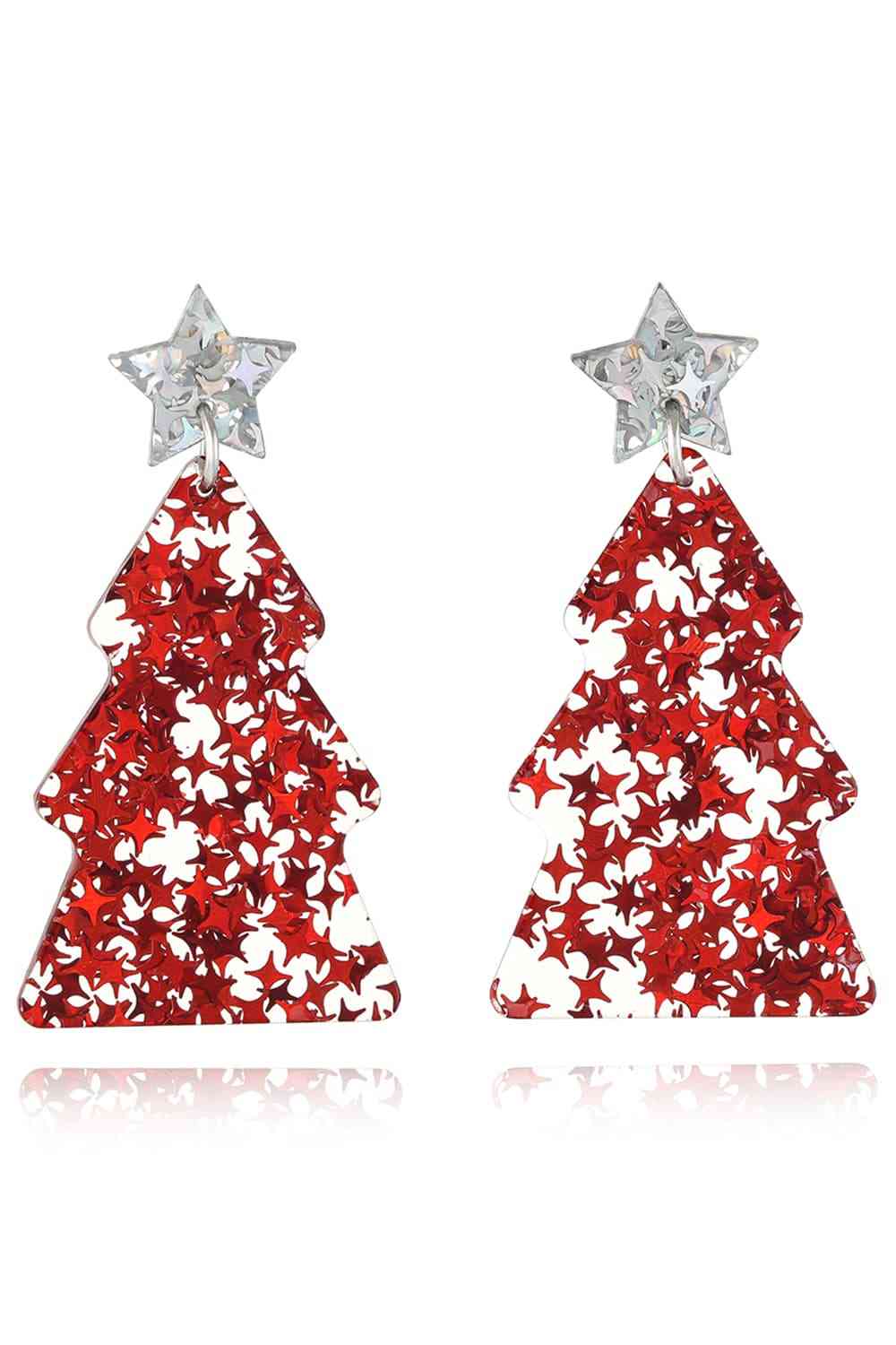 Christmas Tree Acrylic Earrings | Sugarz Chique Boutique