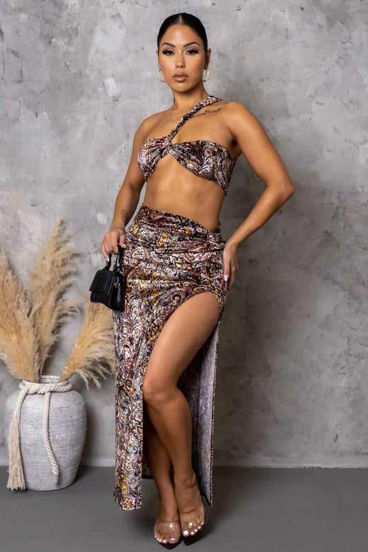 Sexy Top and Skirt Set