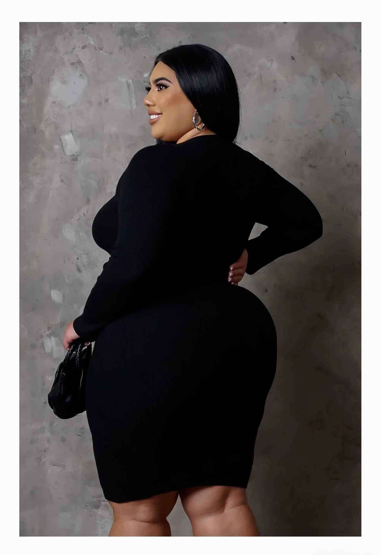 Plus Size Midi Dress - Sugarz Chique Boutique