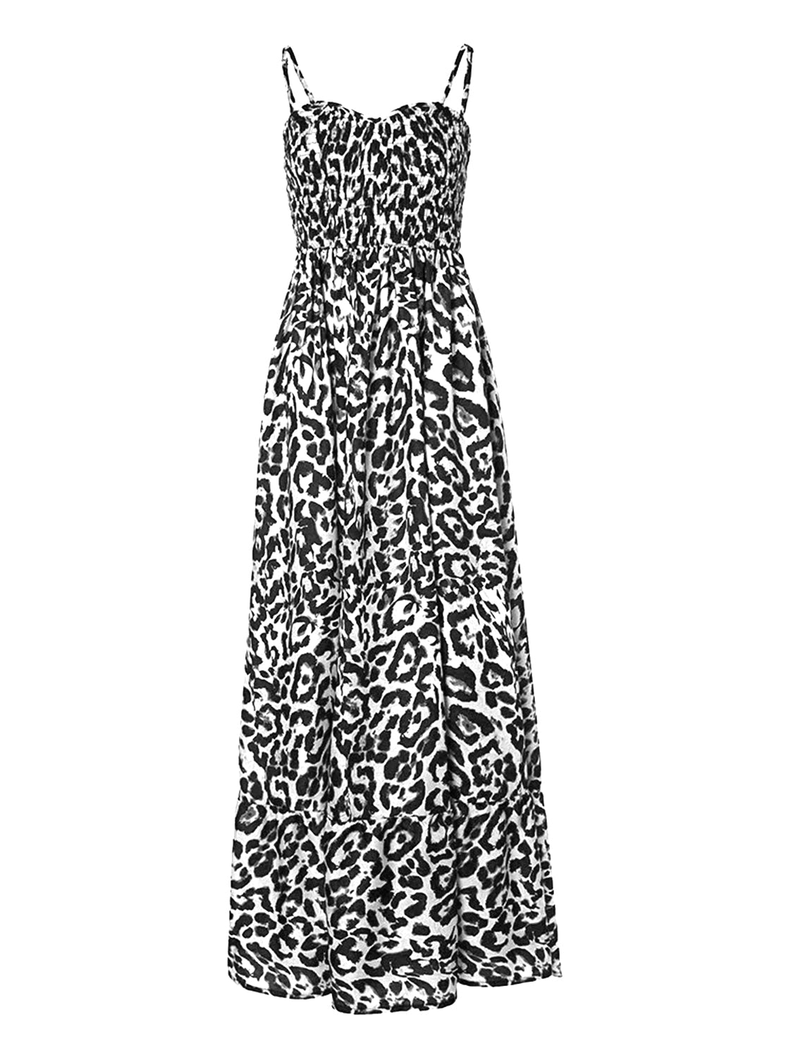 Leopard Sweetheart Neck Cami Dress | Sugarz Chique Boutique