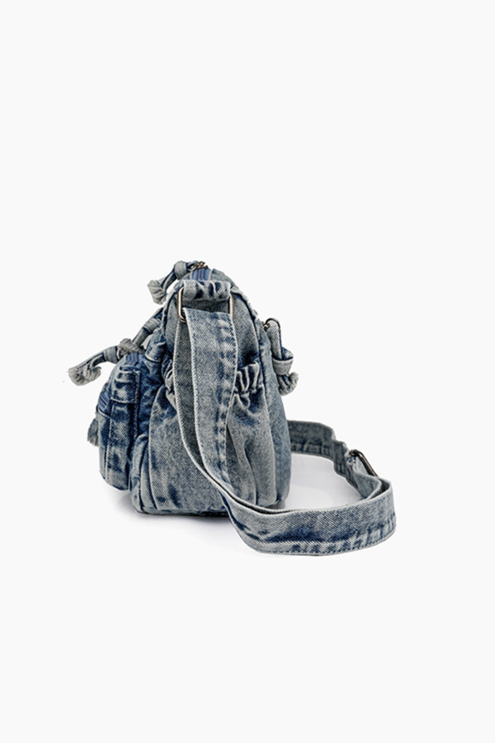 Adjustable Strap Denim Crossbody Bag | Sugarz Chique Boutique