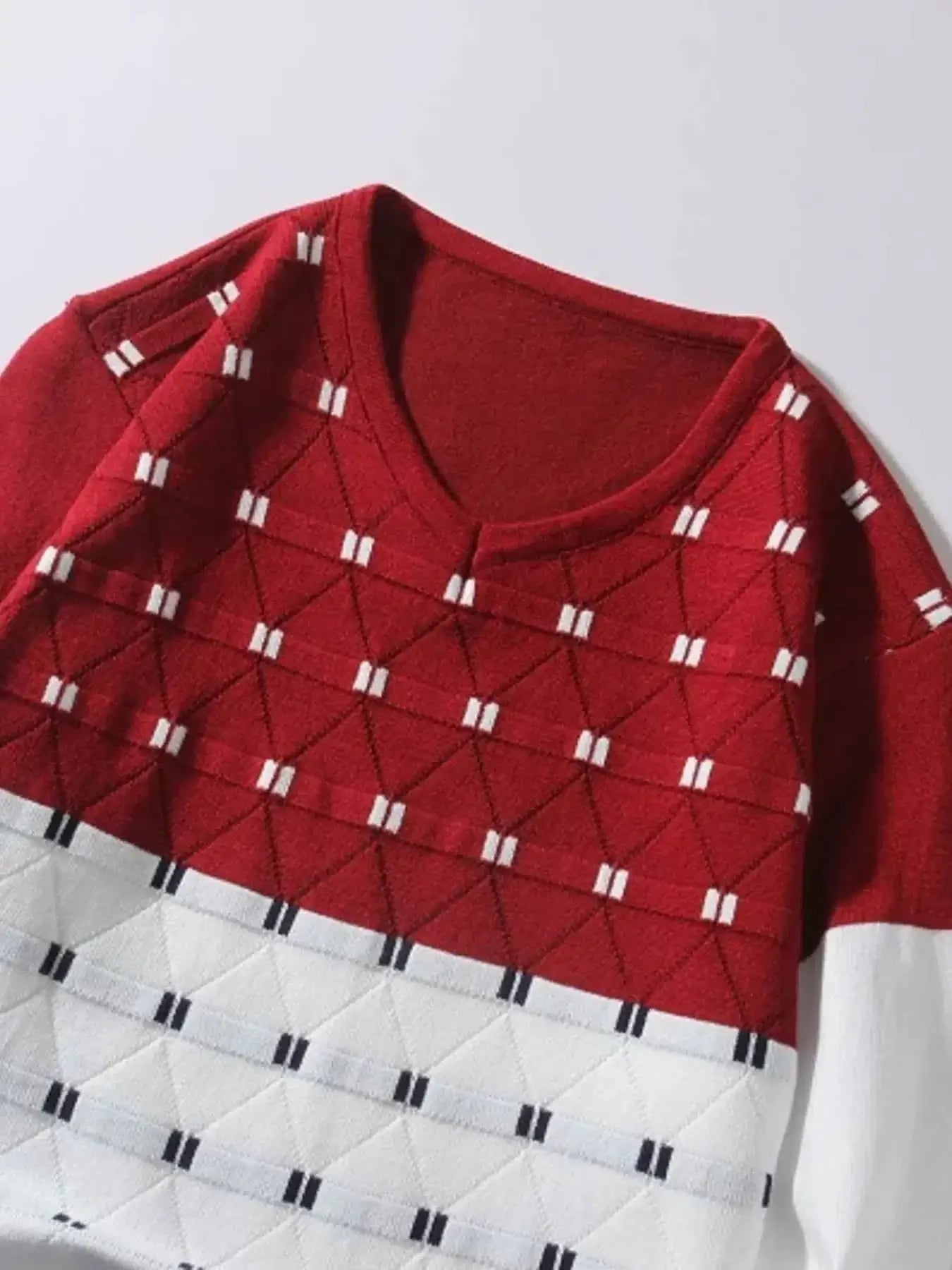 Men's V-Neck Long Sleeve Sweater