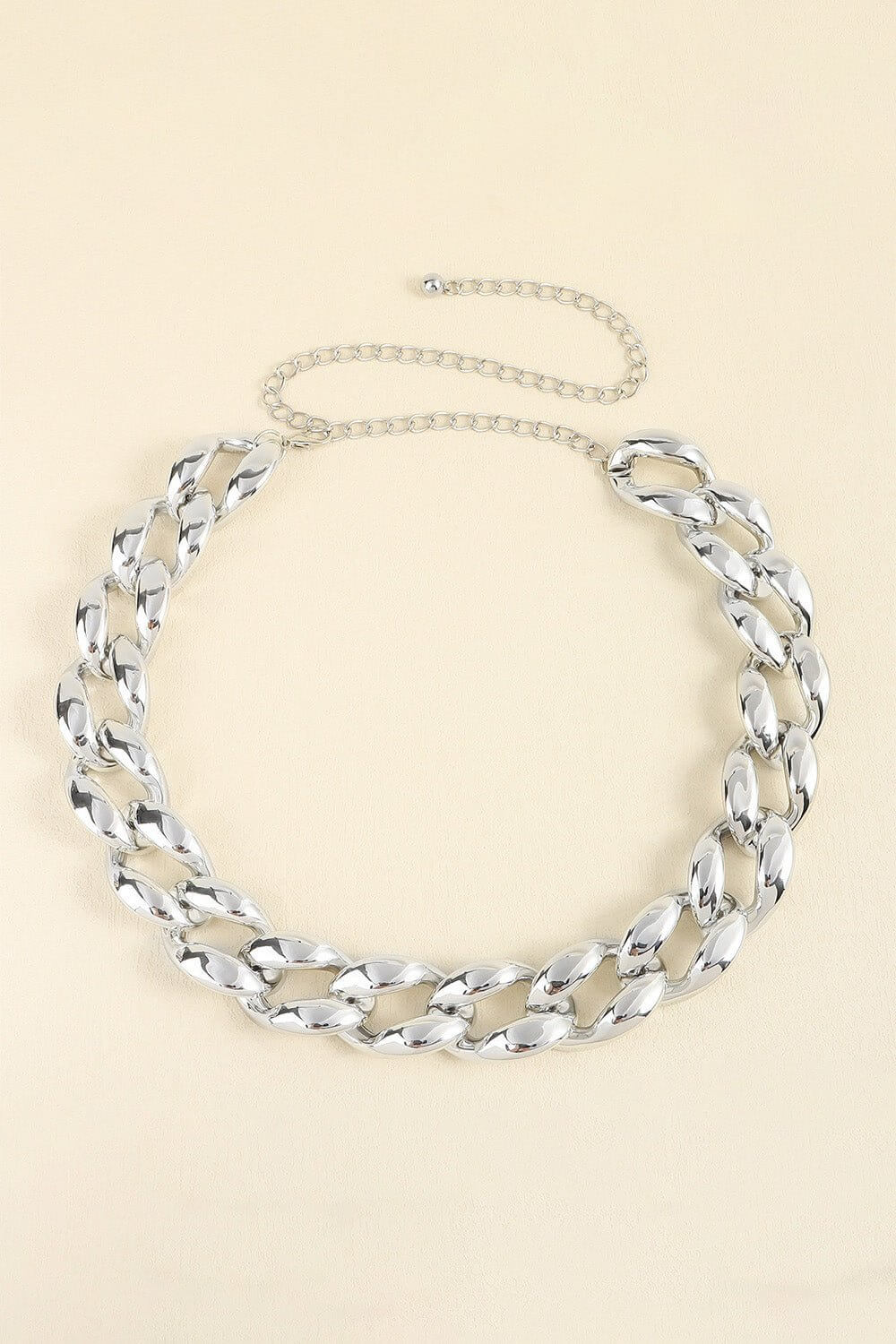 1.2" Width Acrylic Curb Chain Belt - Sugarz Chique Boutique
