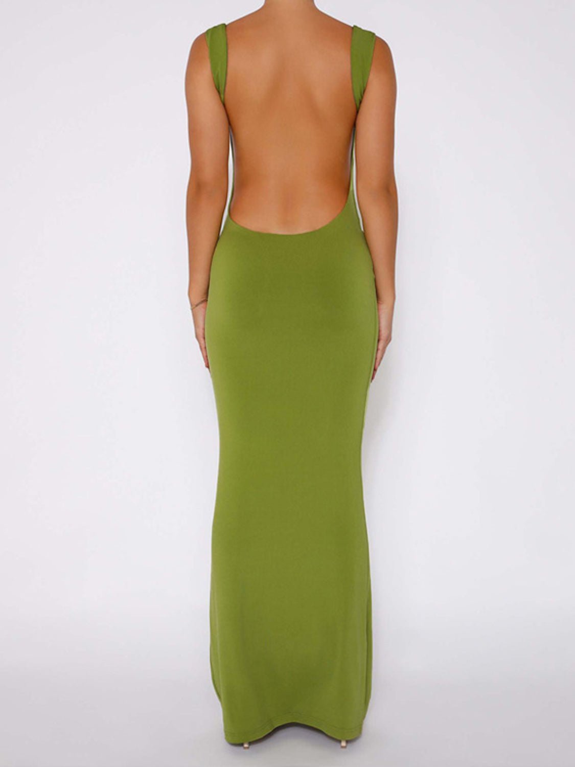 Backless Wide Strap Maxi Dress | Sugarz Chique Boutique