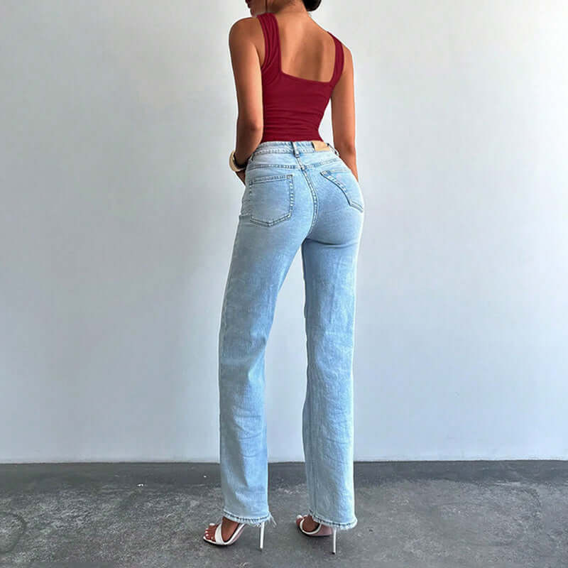 Women's Criss Cross Halter Bodysuit Ring Cut Out Sleeveless Fitted Leotard Tops - Sugarz Chique Boutique