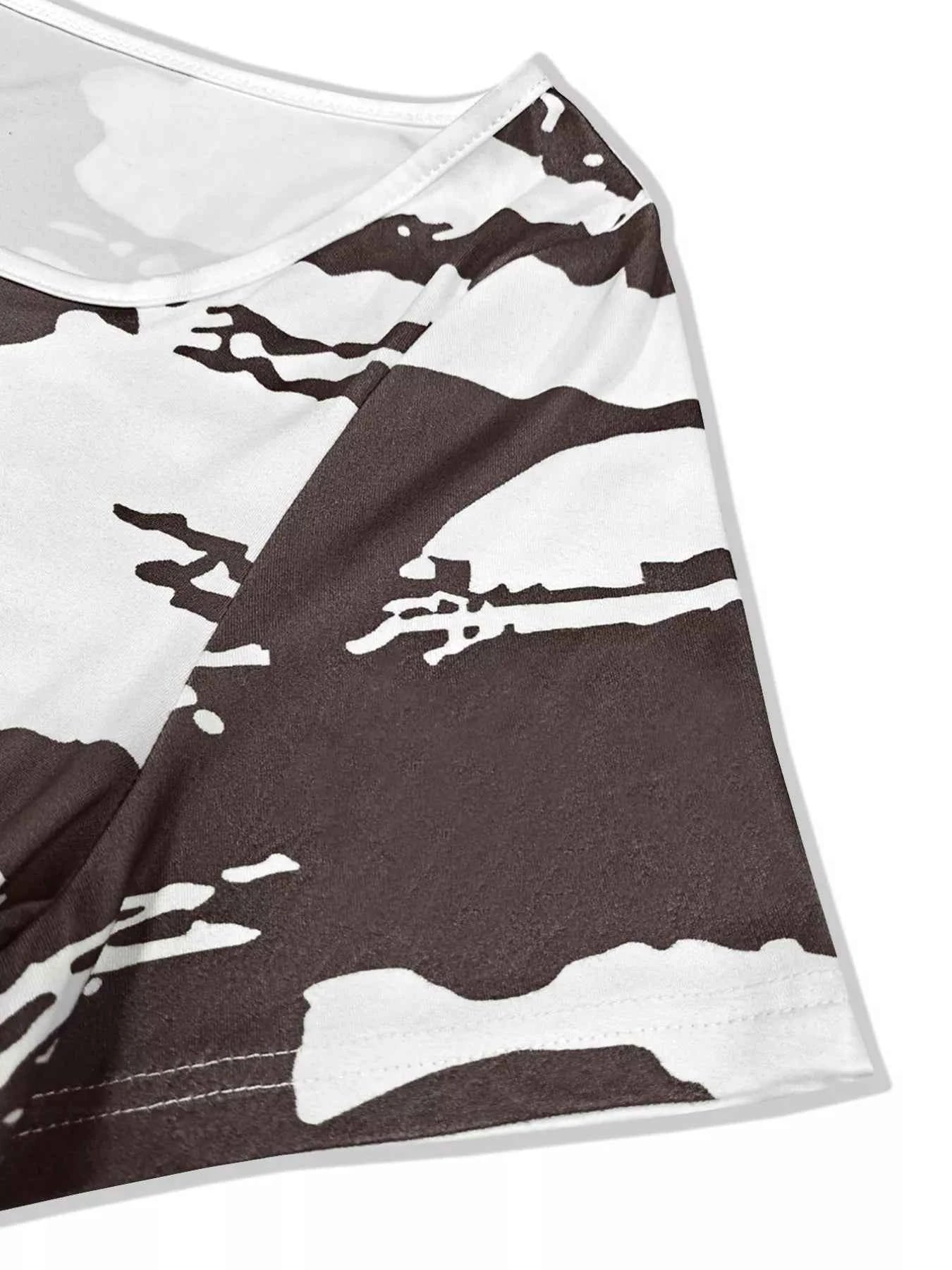 Plus Size Square Neck Short Sleeve Dress