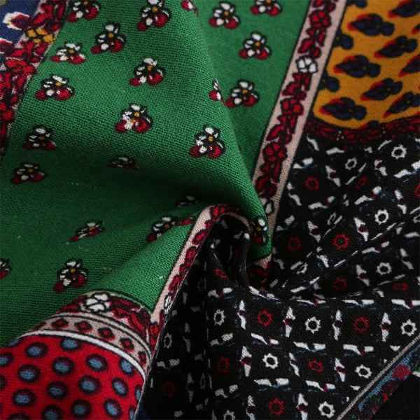 Mens Ethnic Patchwork Pattern 1 Button Blazer