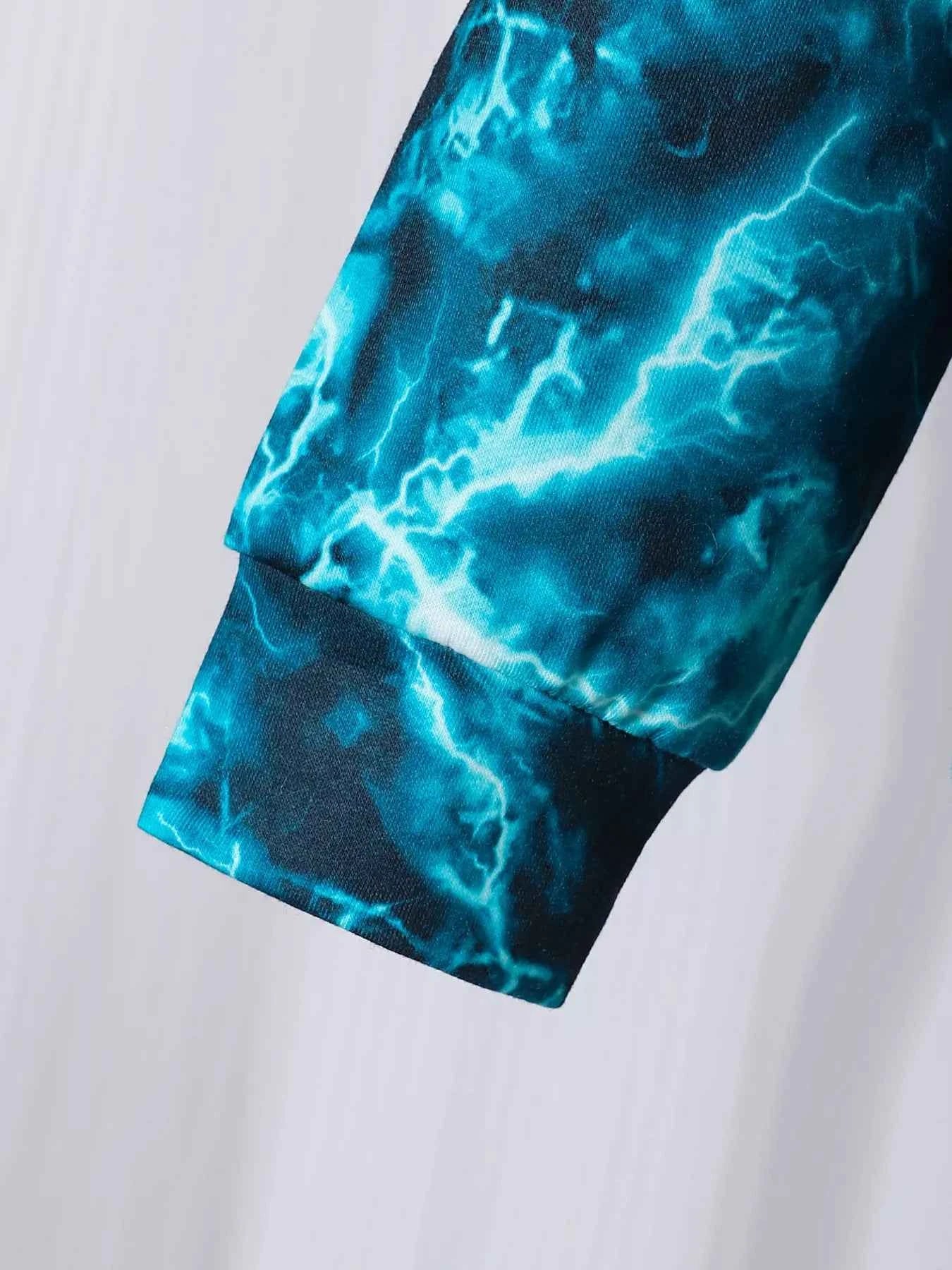 Children's King Letter Lightning Hoodie & Pants Set