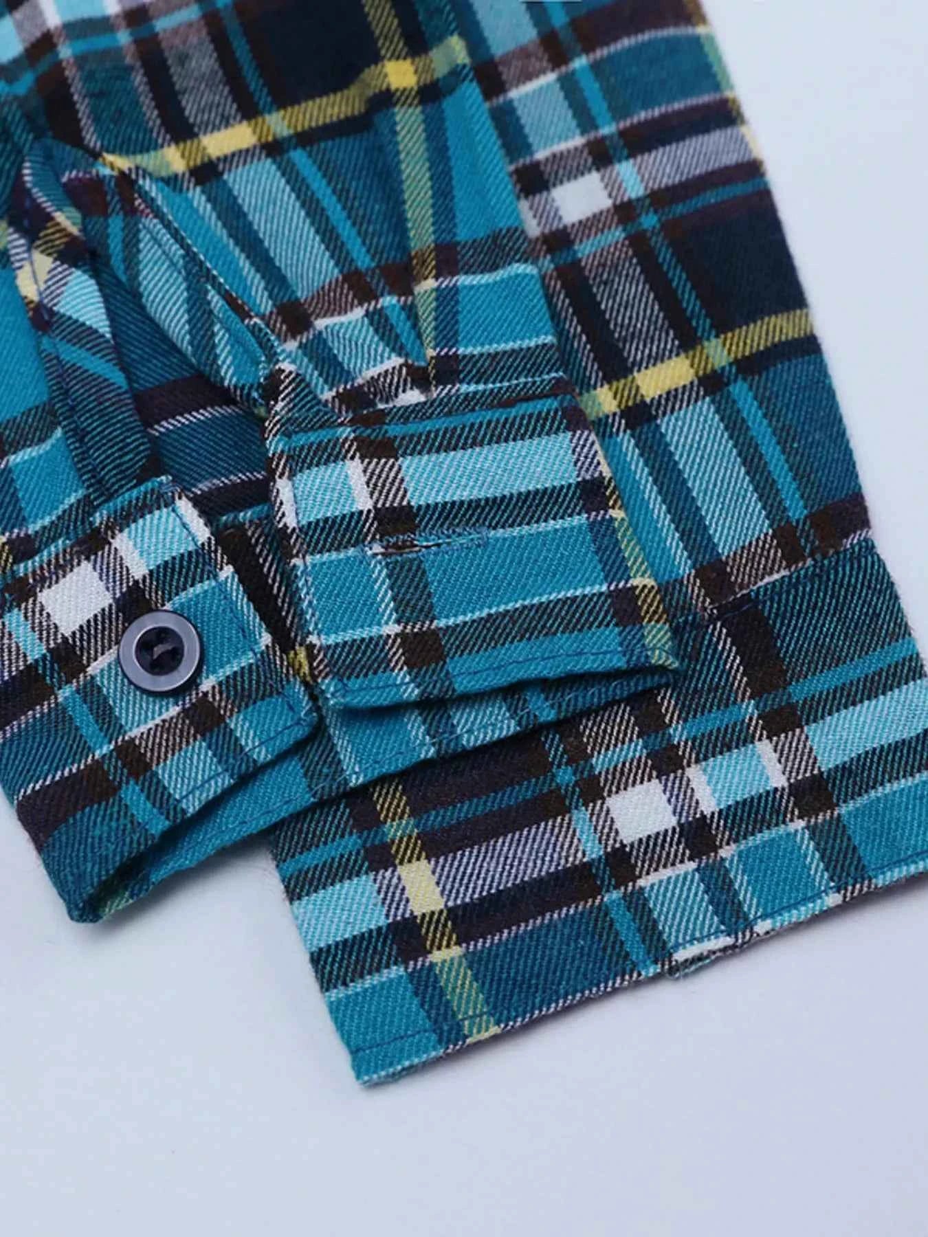 Children's Plaid Shirt & Distressed Jeans with Suspenders Set