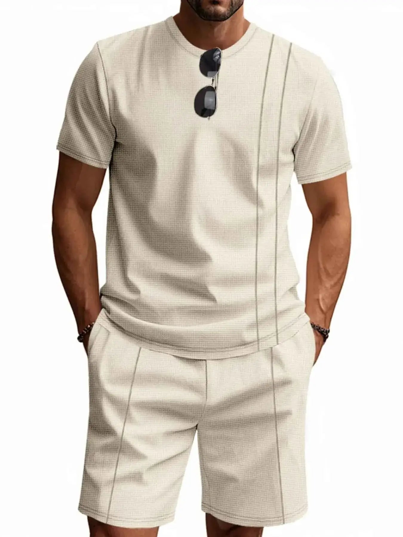 Men's Full Size Round Neck Short Sleeve Top and Shorts Set Plus Size | Sugarz Chique Boutique