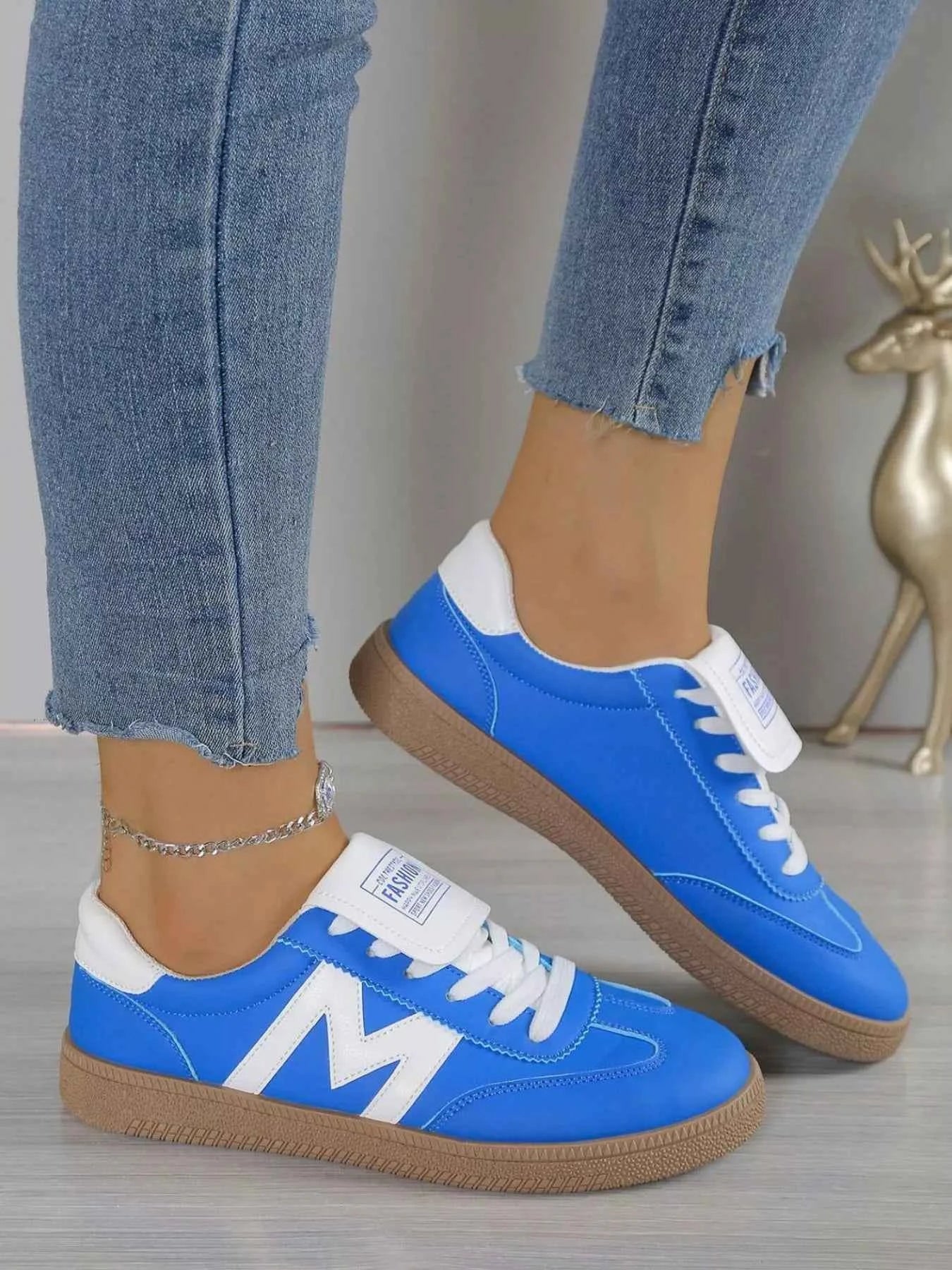 Round Toe Lace Up Sneakers | Sugarz Chique Boutique