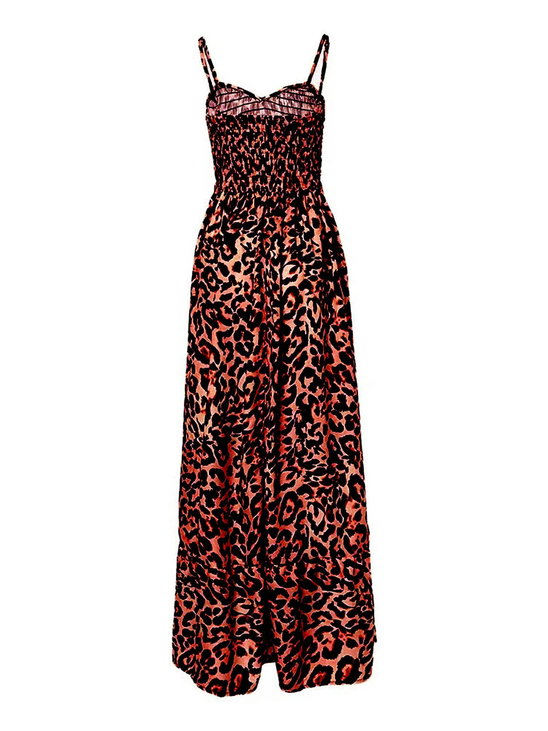 Leopard Sweetheart Neck Cami Dress | Sugarz Chique Boutique