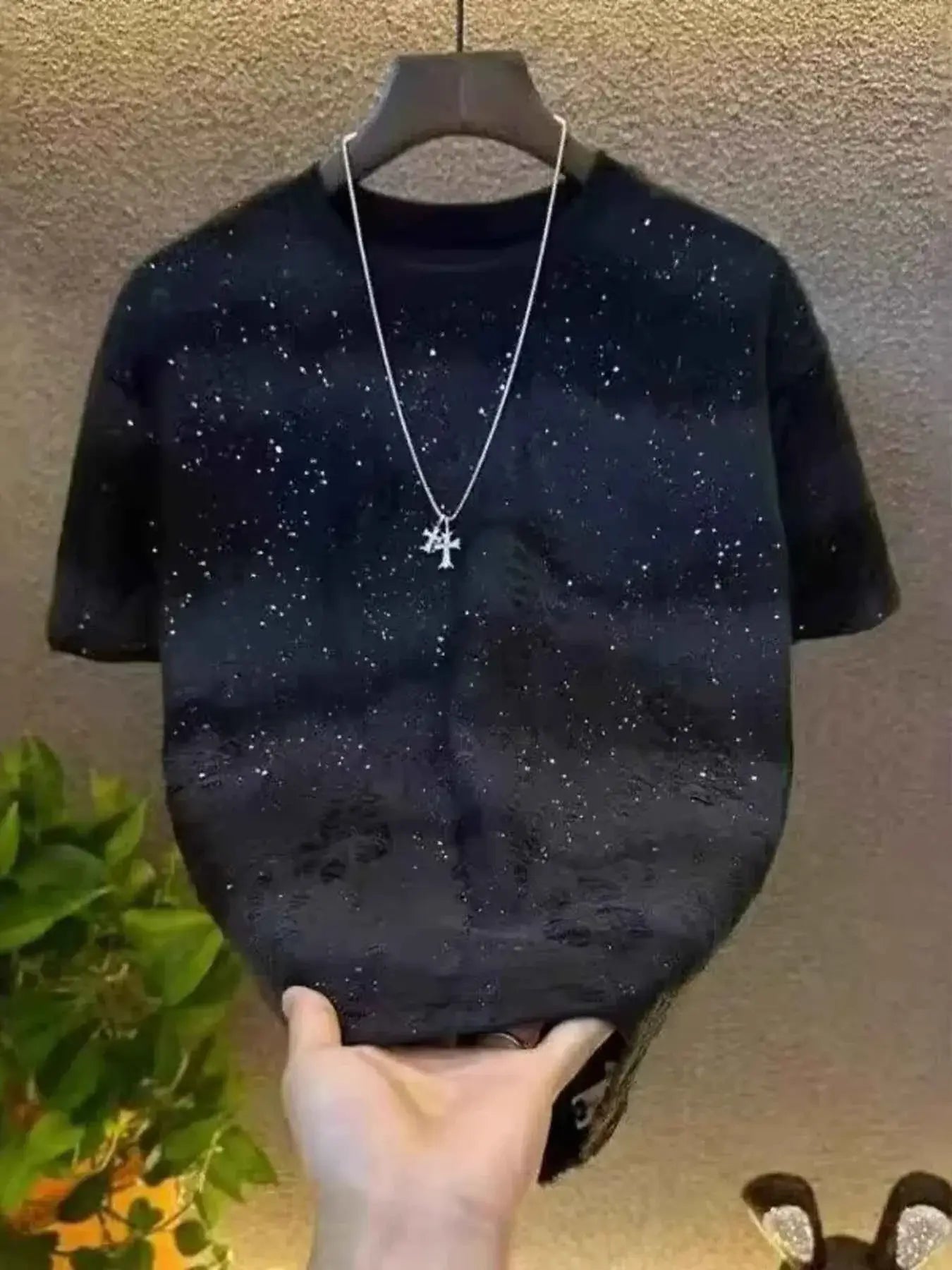 Men's Distressed Short Sleeve T-Shirt
