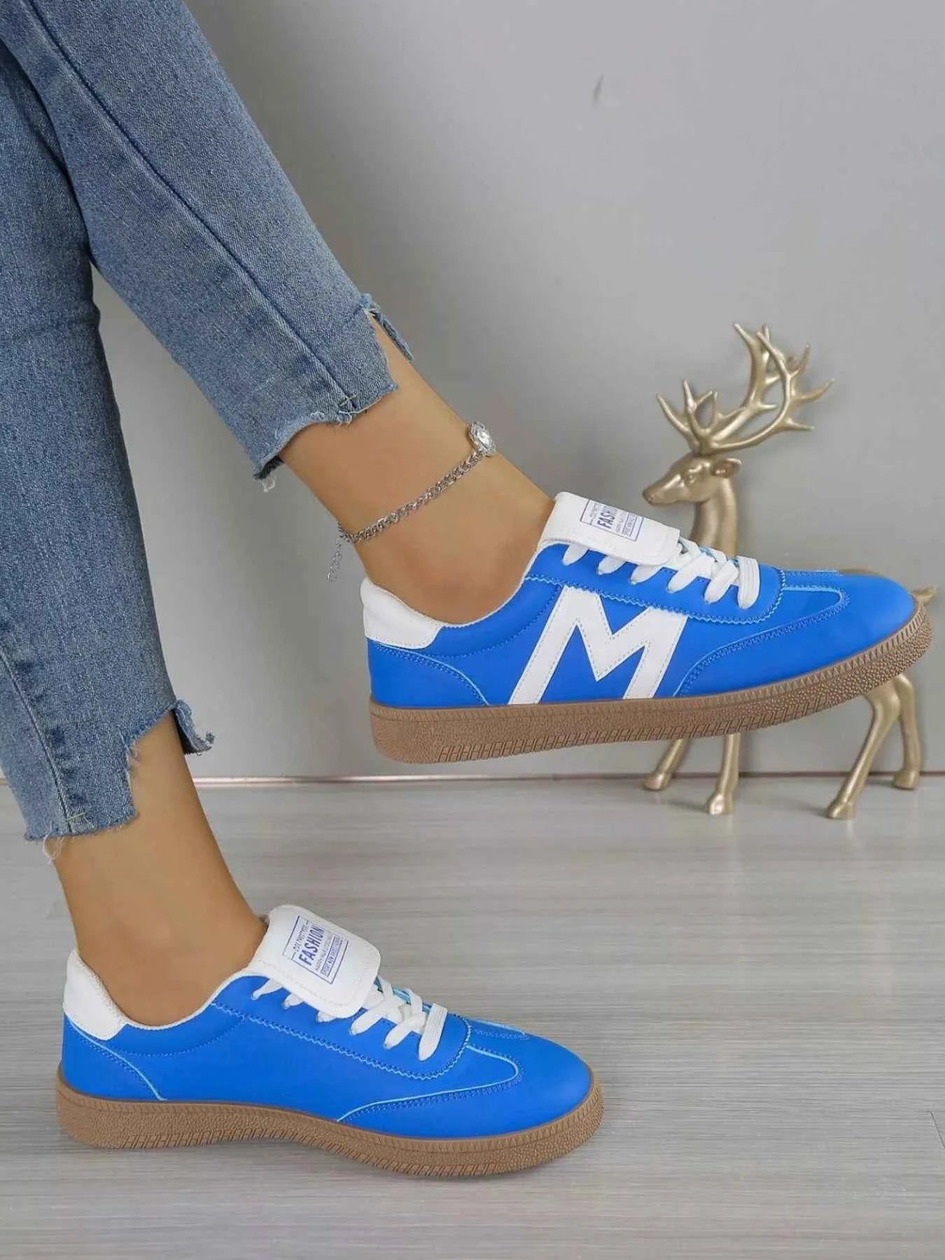 Round Toe Lace Up Sneakers | Sugarz Chique Boutique