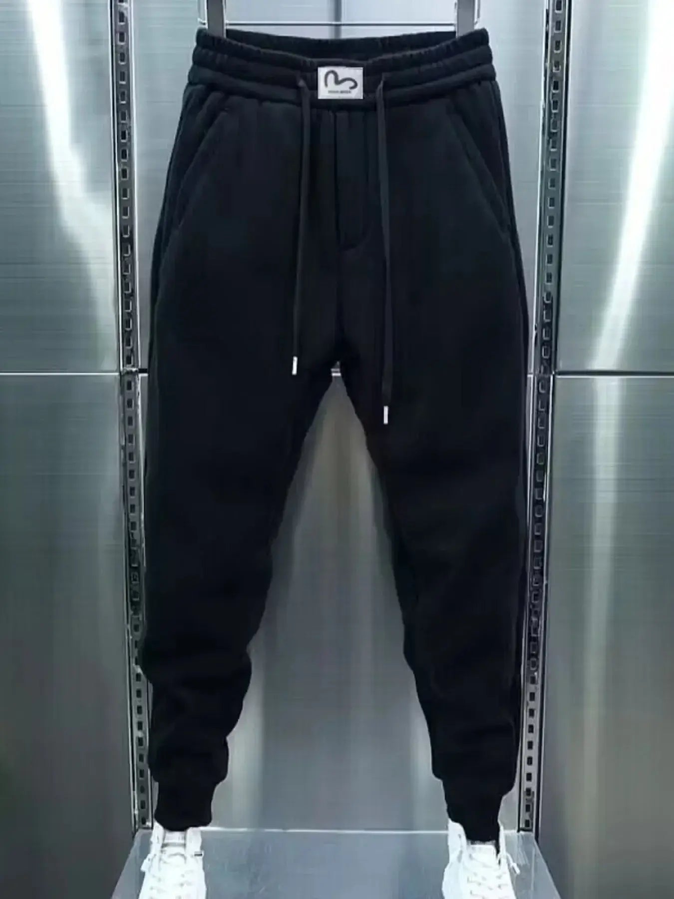 Men's Plus Size Drawstring Jogger Sweatpants with Pocketed
