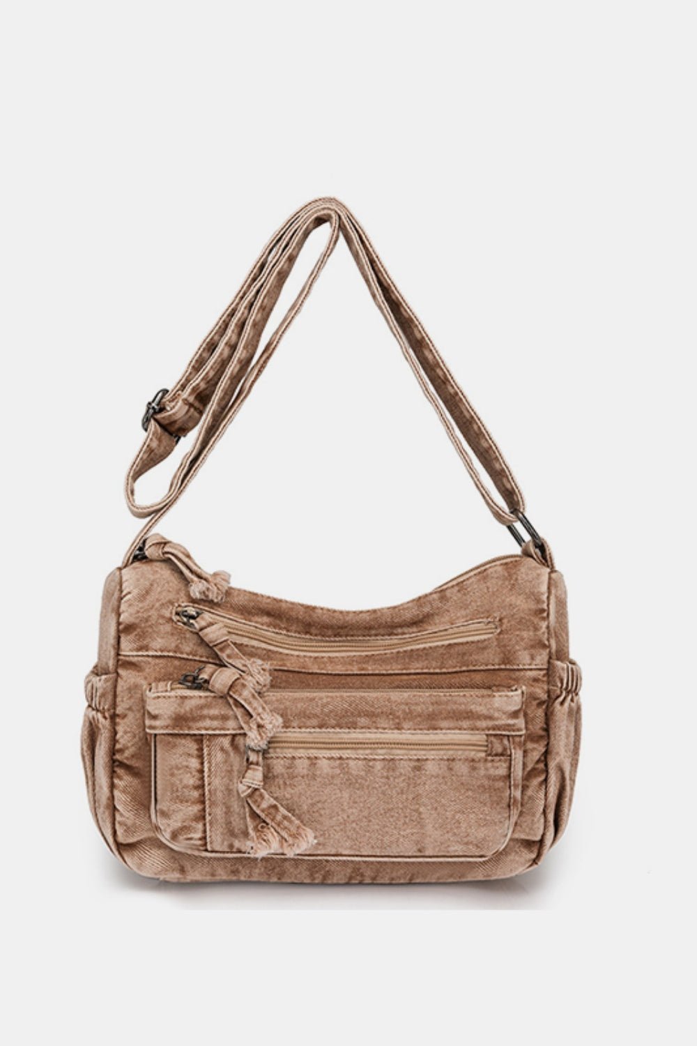 Adjustable Strap Denim Crossbody Bag | Sugarz Chique Boutique