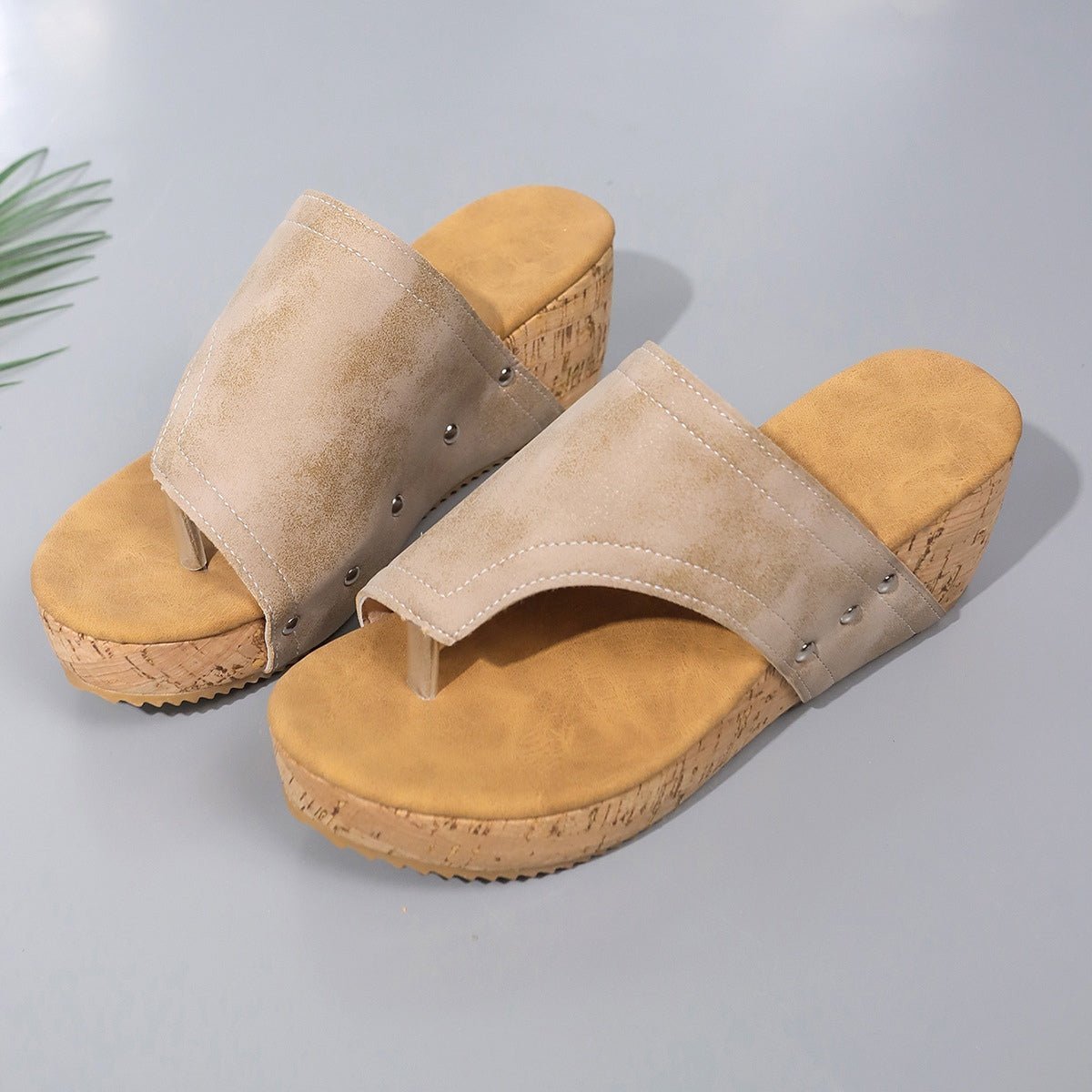 PU Leather Wedge Sandals | Sugarz Chique Boutique