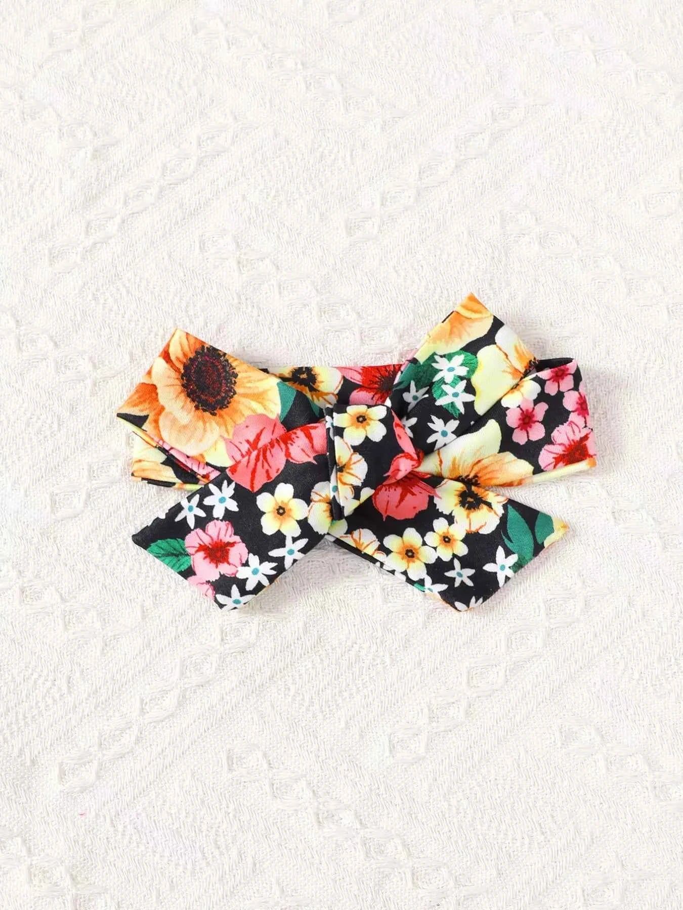 Children's Floral Bell Sleeve Top and Pants Set