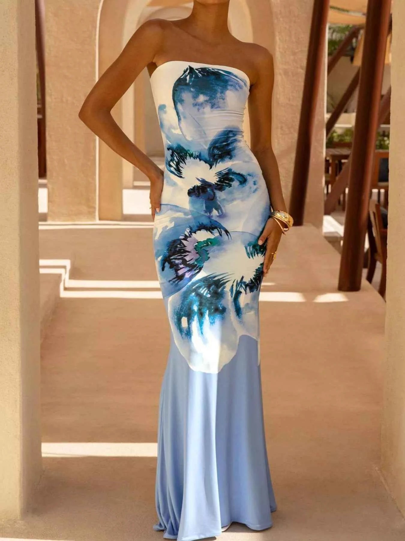 Tube Bodycon Maxi Dress