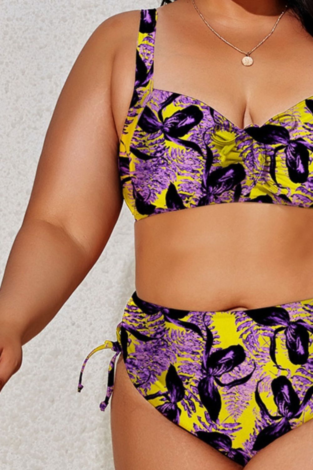 Plus Size Printed Wide Strap Two-Piece Swim Set | Sugarz Chique Boutique