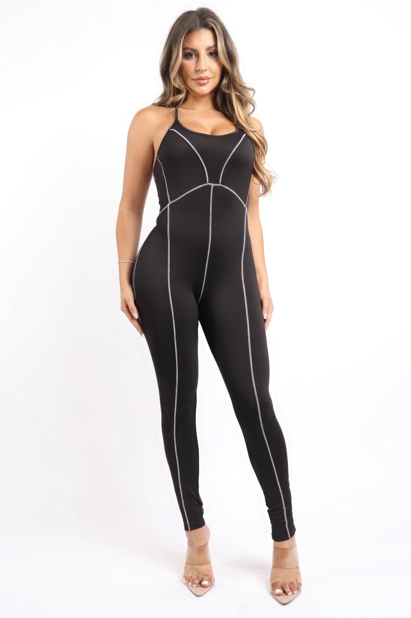 Overlock Line Jumpsuit | Sugarz Chique Boutique