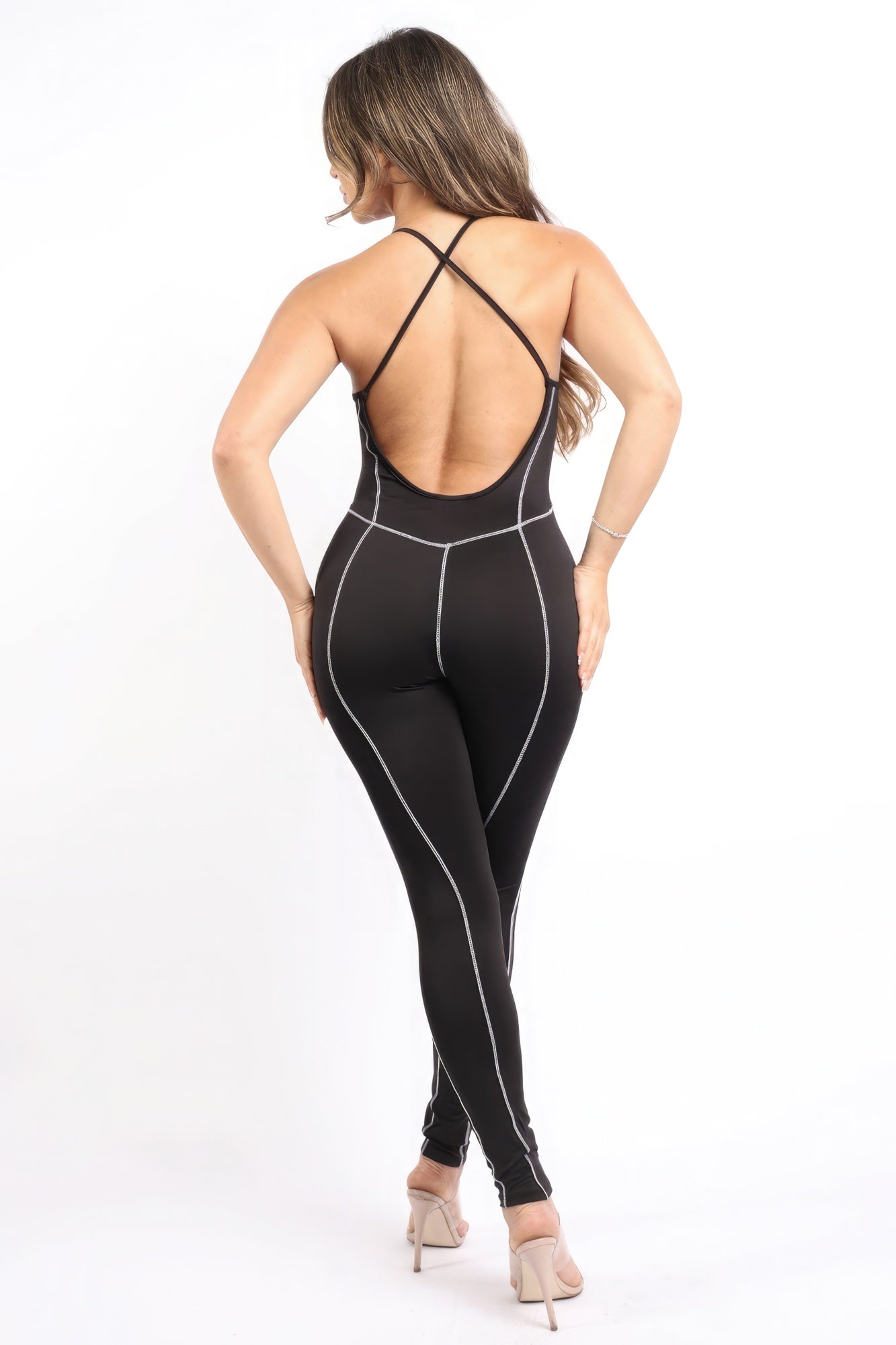 Overlock Line Jumpsuit | Sugarz Chique Boutique