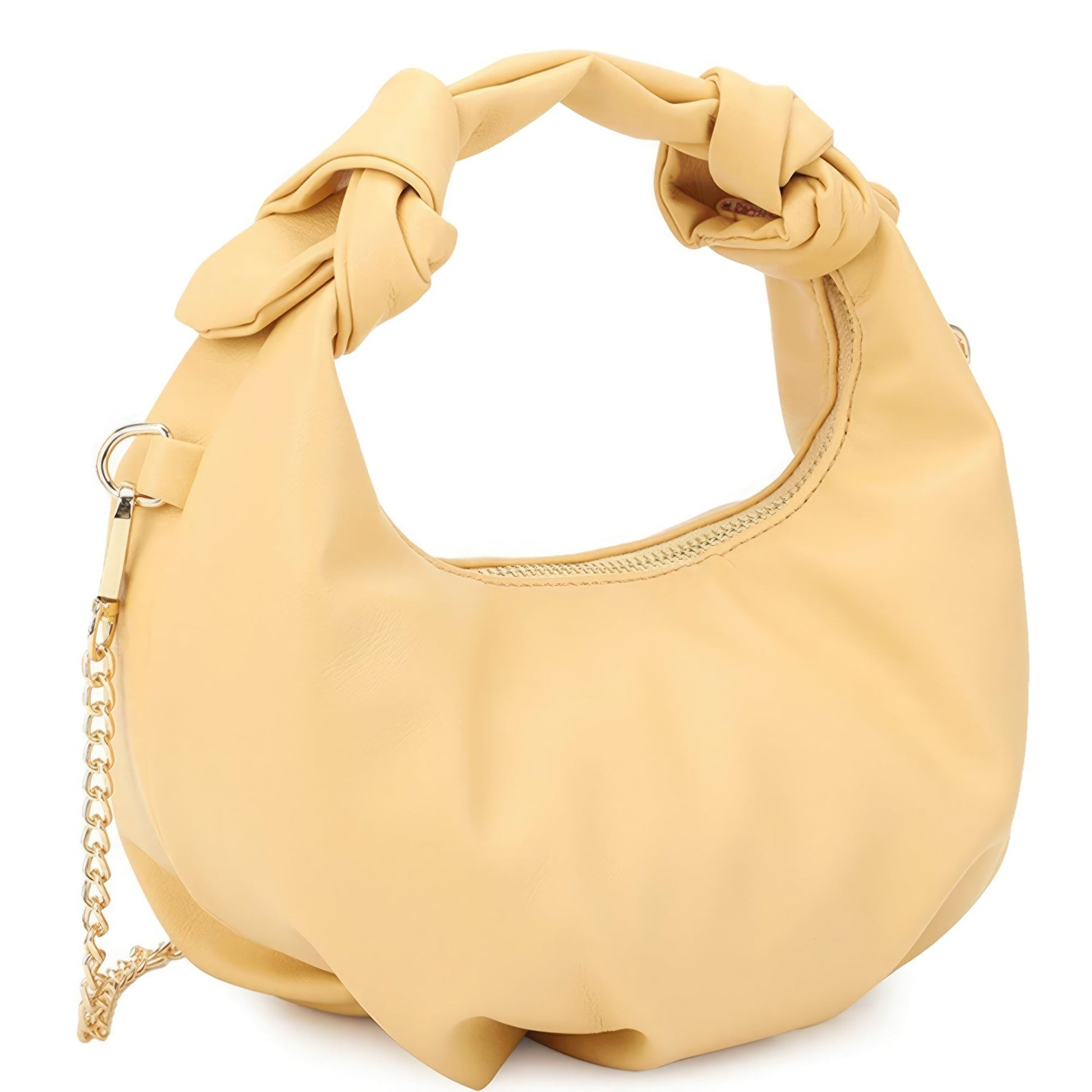 Smooth Round Handle Zipper Bag | Sugarz Chique Boutique