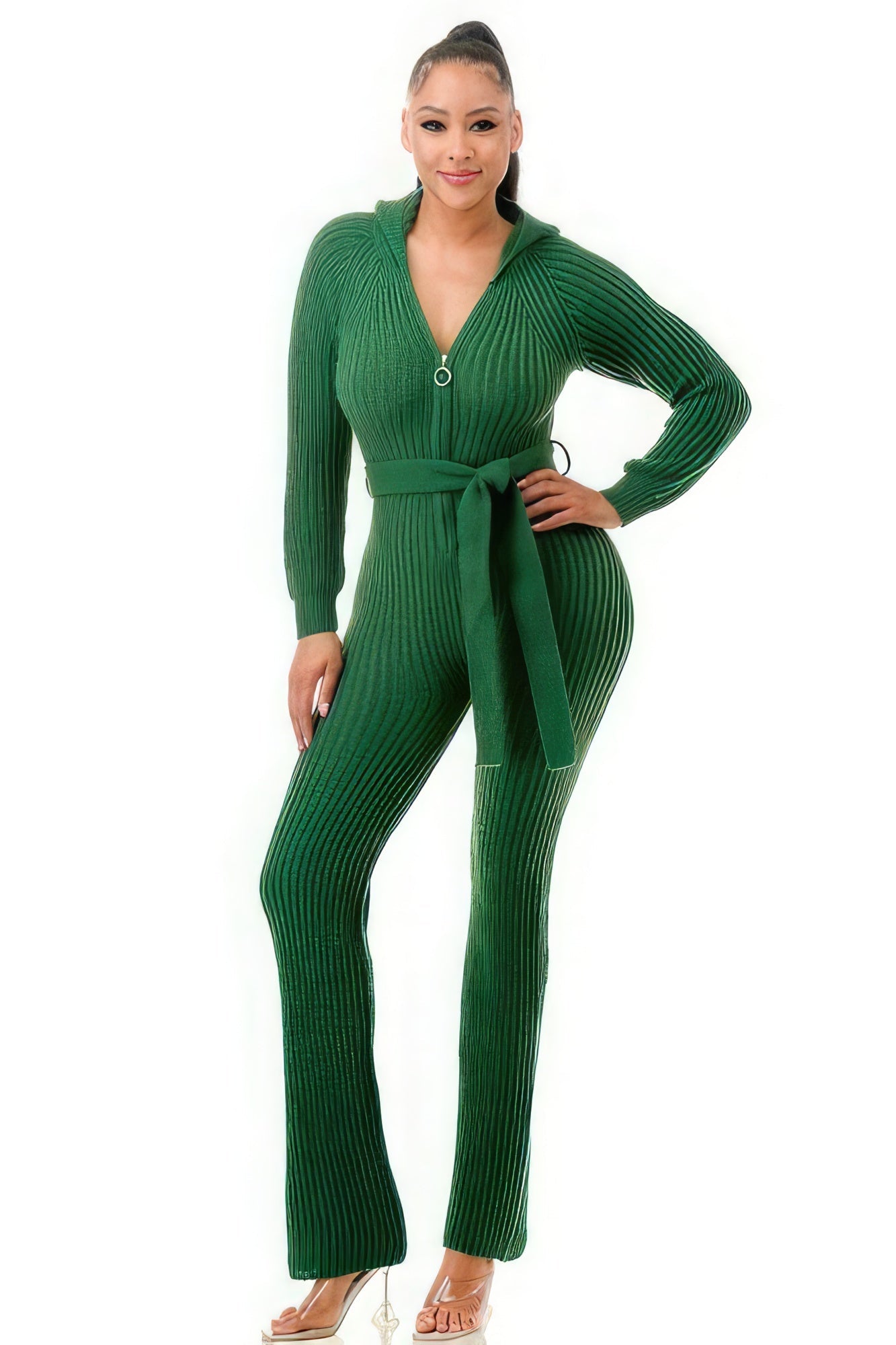 Monroe Hooded Jumpsuit | Sugarz Chique Boutique