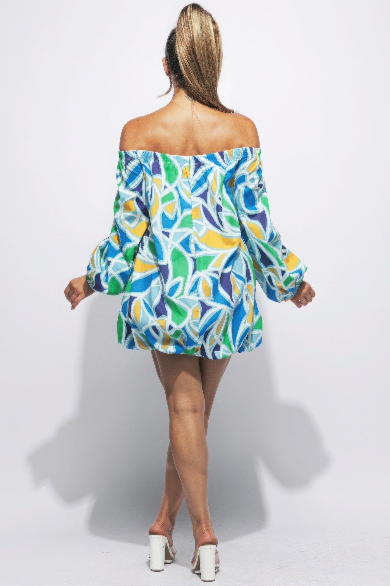 Off Shoulder Bubble Dress | Sugarz Chique Boutique