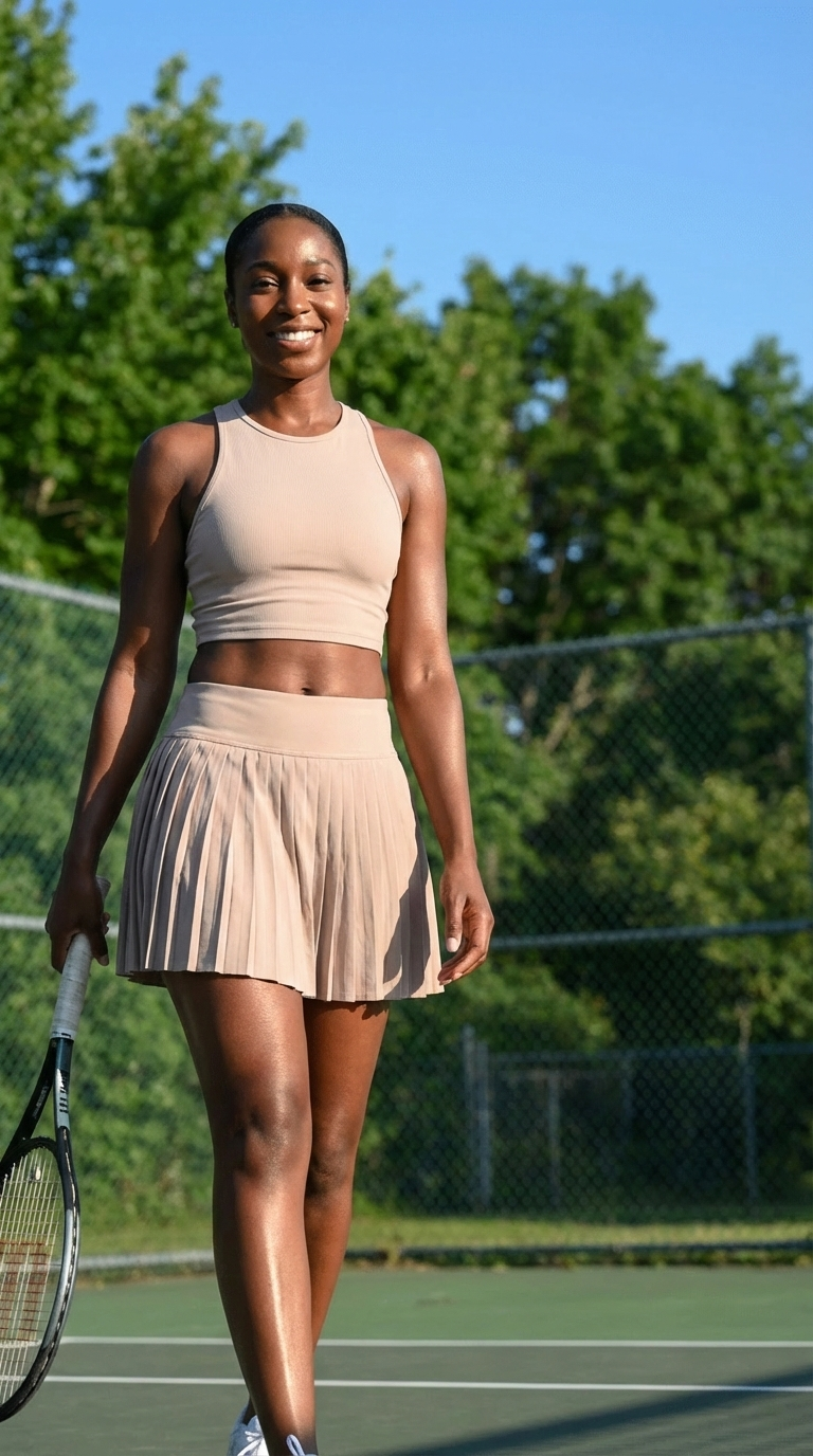 Crisscross Back Top & Pleated Mini Skirt Set - Sugarz Chique Boutique 