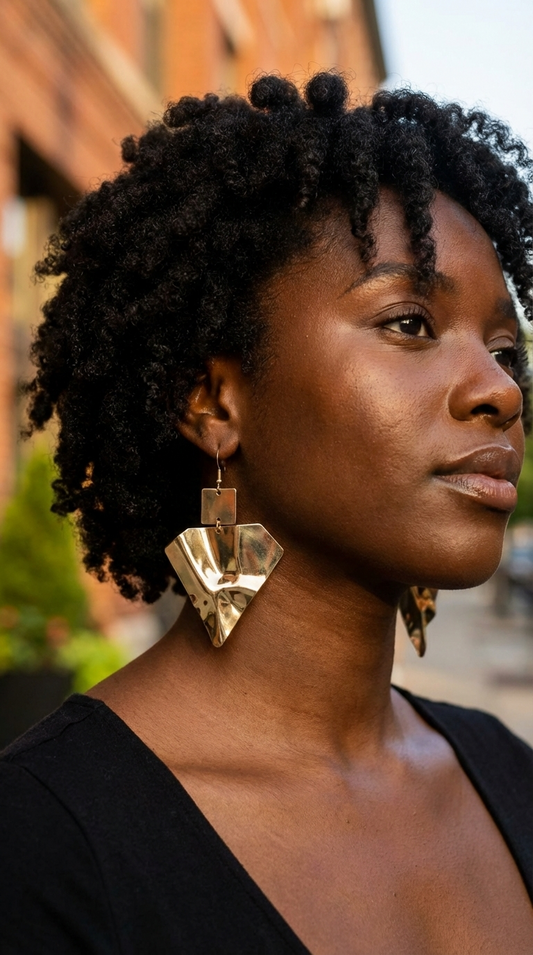 Gold earrings - Sugarz Chique Boutique 