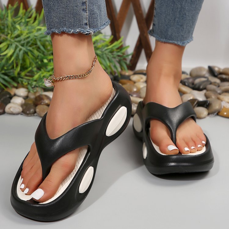 Toe Post Wedge Sandals