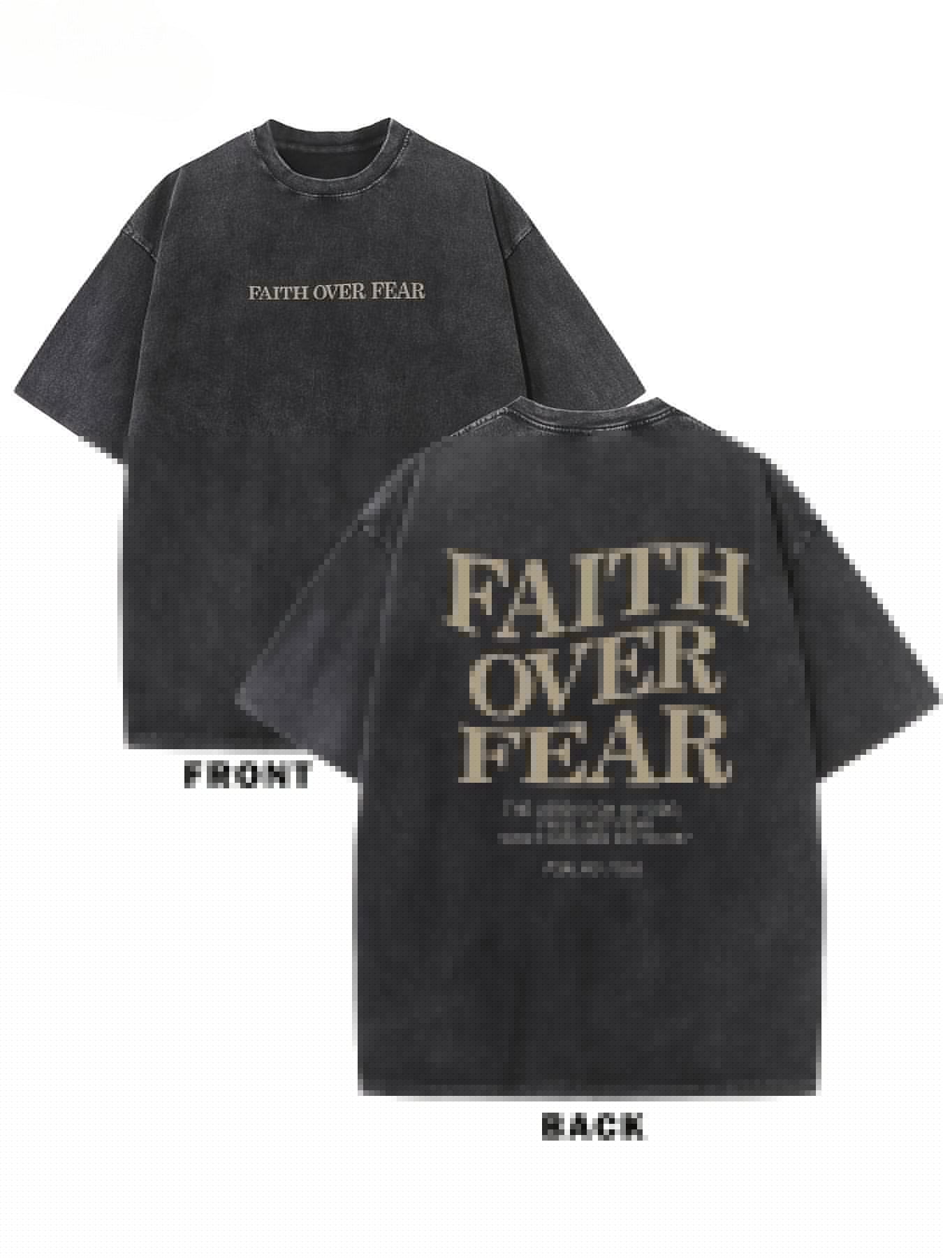 Faith Is Better Than Fear Men And Women Batik Retro Trendy T-shirt | Sugarz Chique Boutique