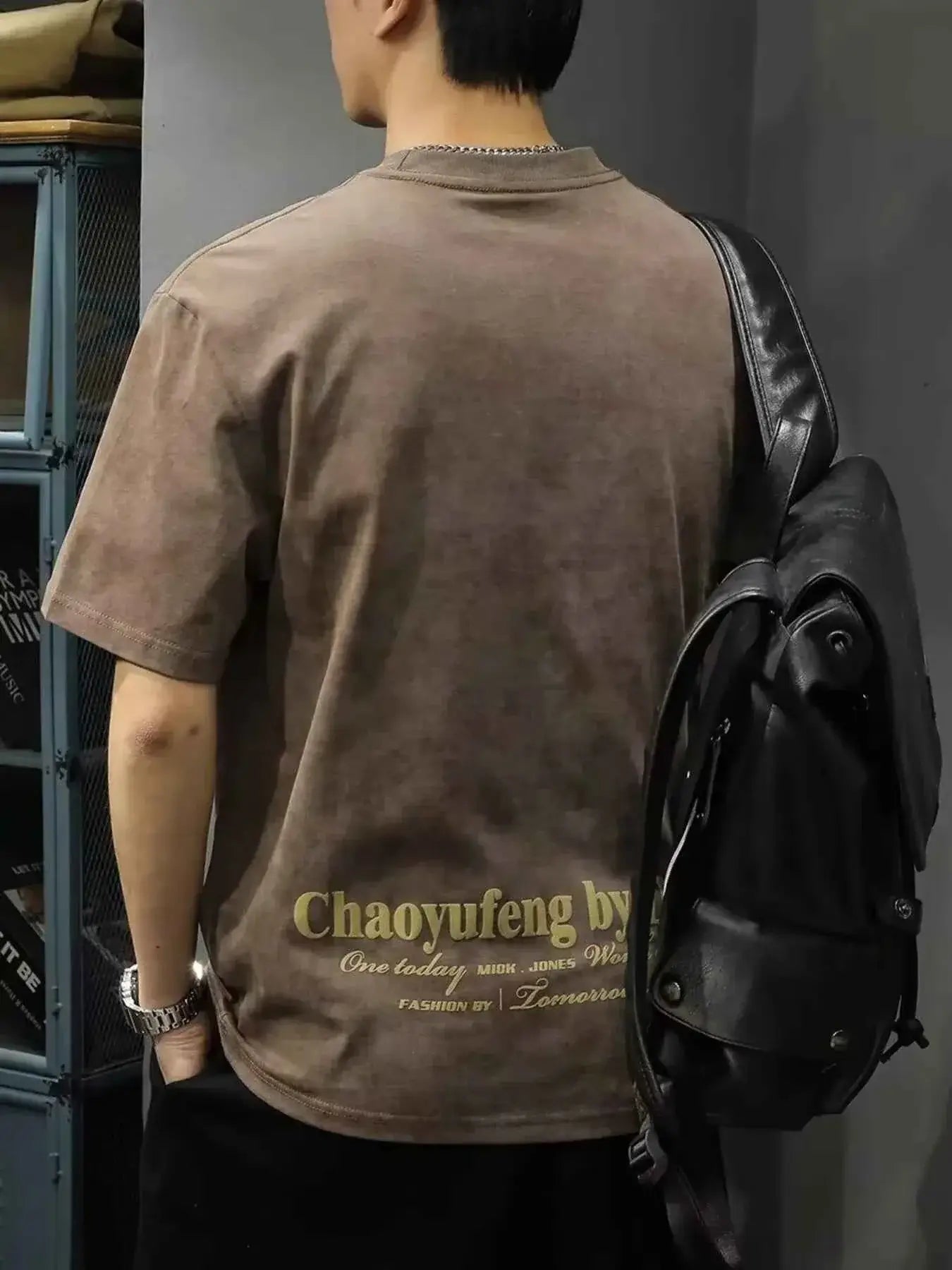 Men's Full Size Freedom Vintage Round Neck T-Shirt Plus Size
