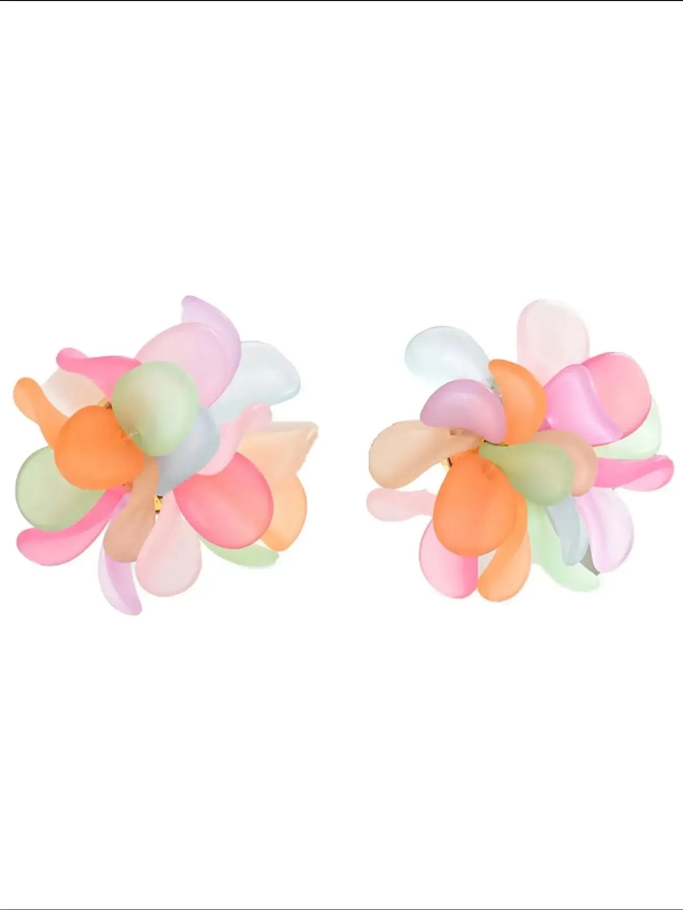 Acrylic Colorful Flower Stud Earrin - Sugarz Chique Boutique