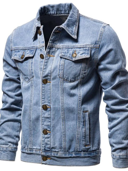 Men's Button Down Long Sleeve Denim Jacket | Sugarz Chique Boutique