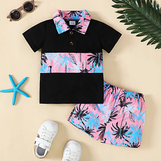 Tropical Short Sleeve Top and Shorts Set | Sugarz Chique Boutique