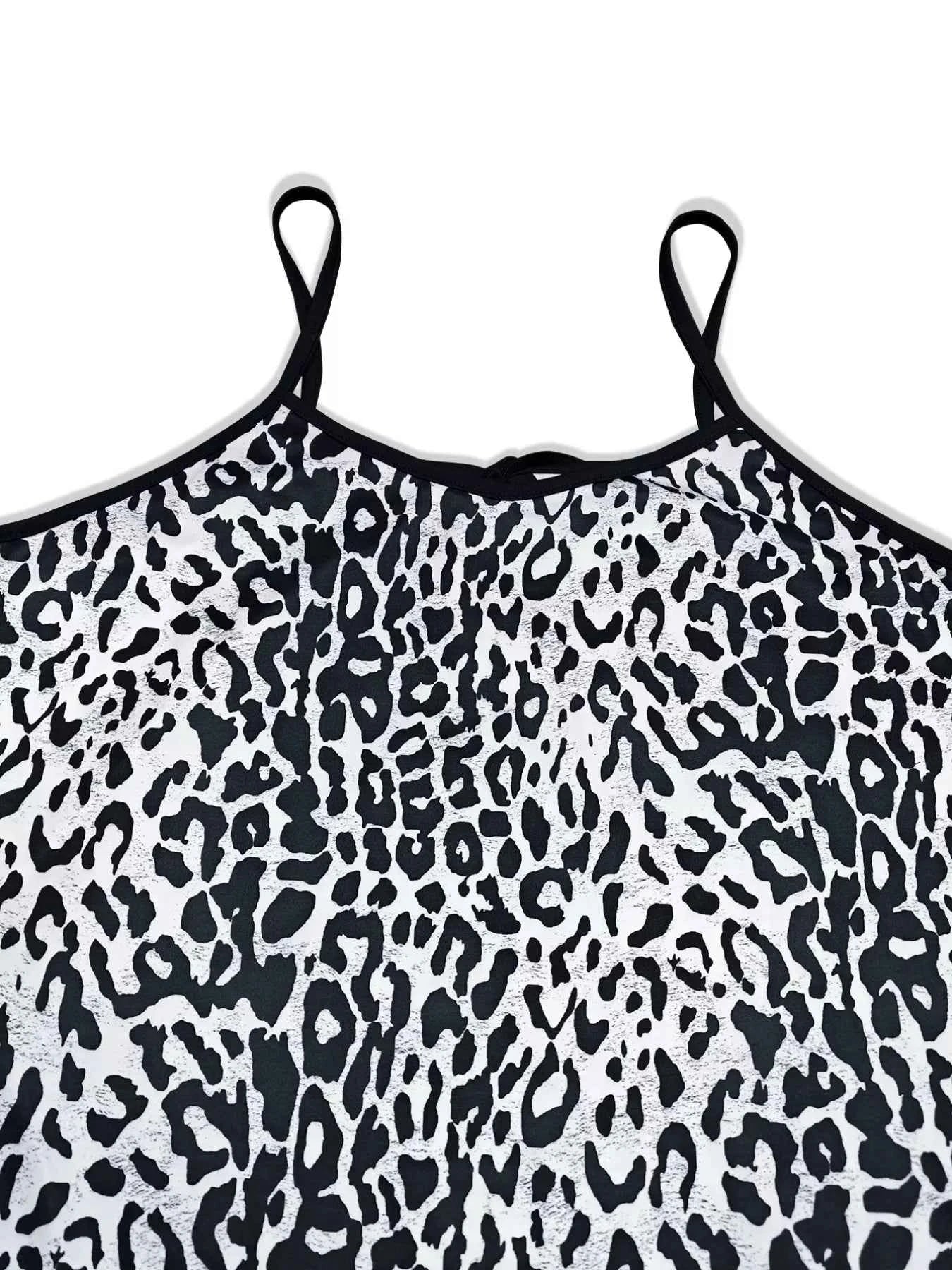Plus Size Leopard Print Bodycon Maxi Dress