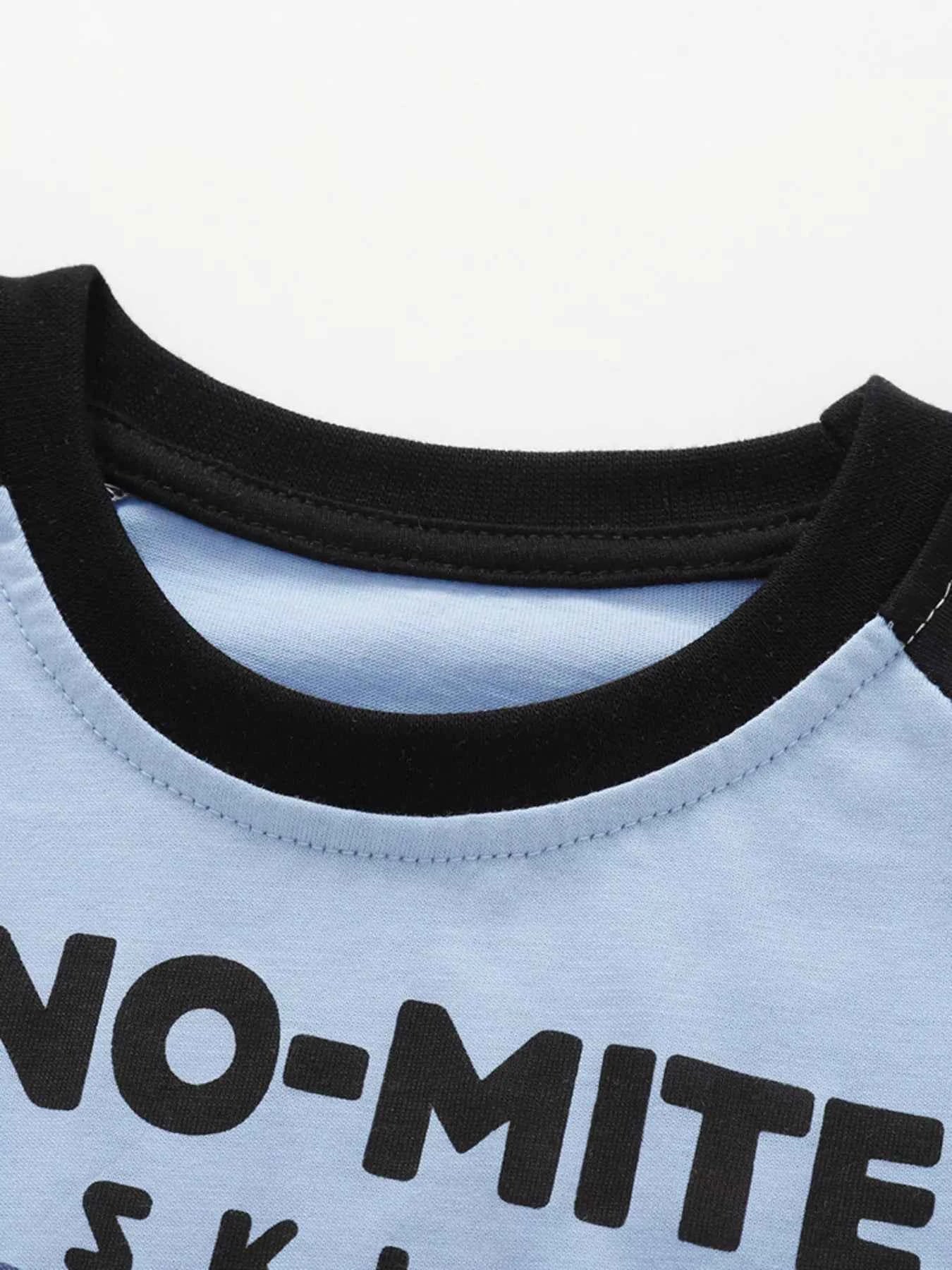 Children's Dinosaur Round Neck Top and Pants Set